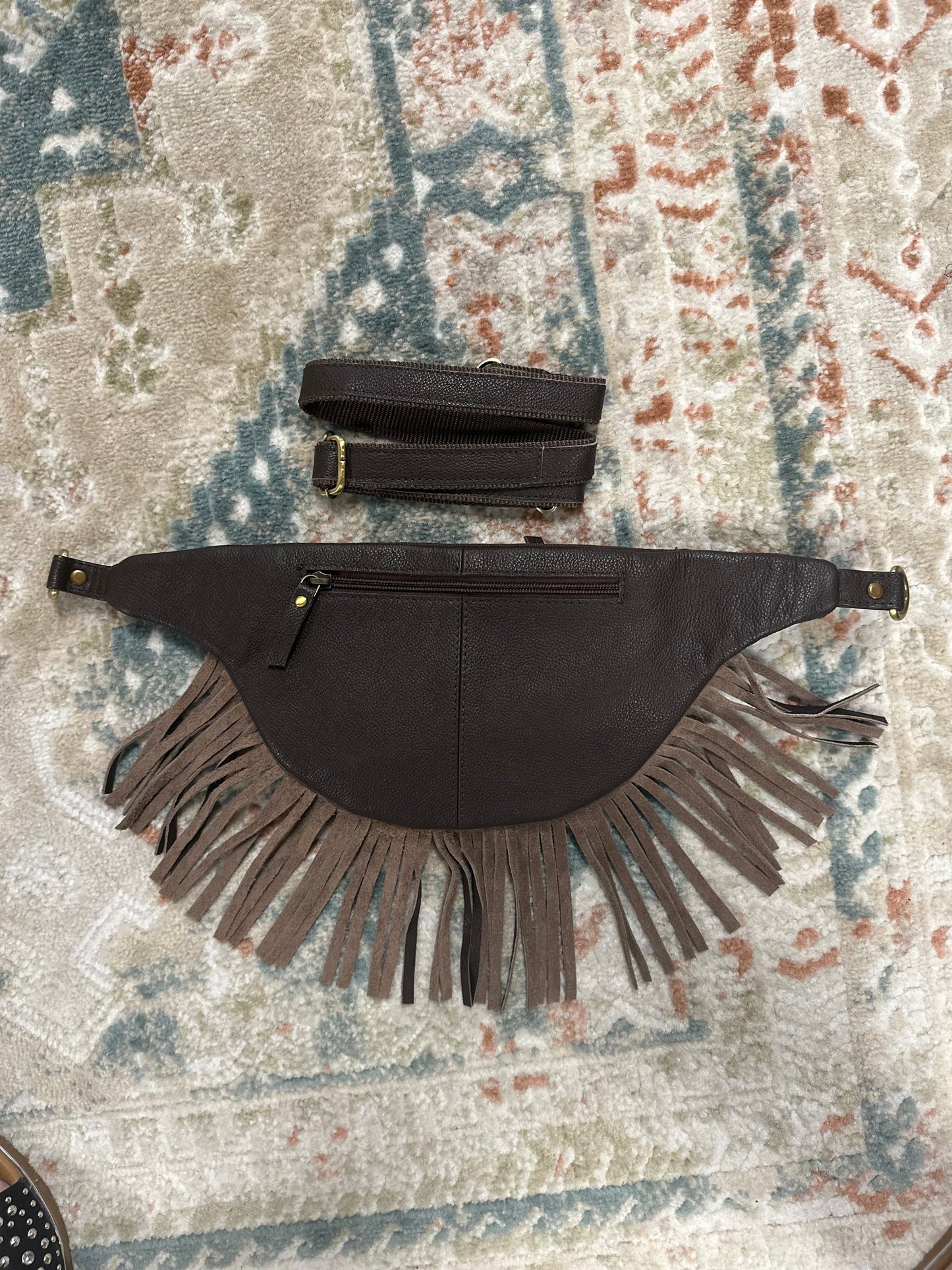 Wild West Cowhide Belt Bag