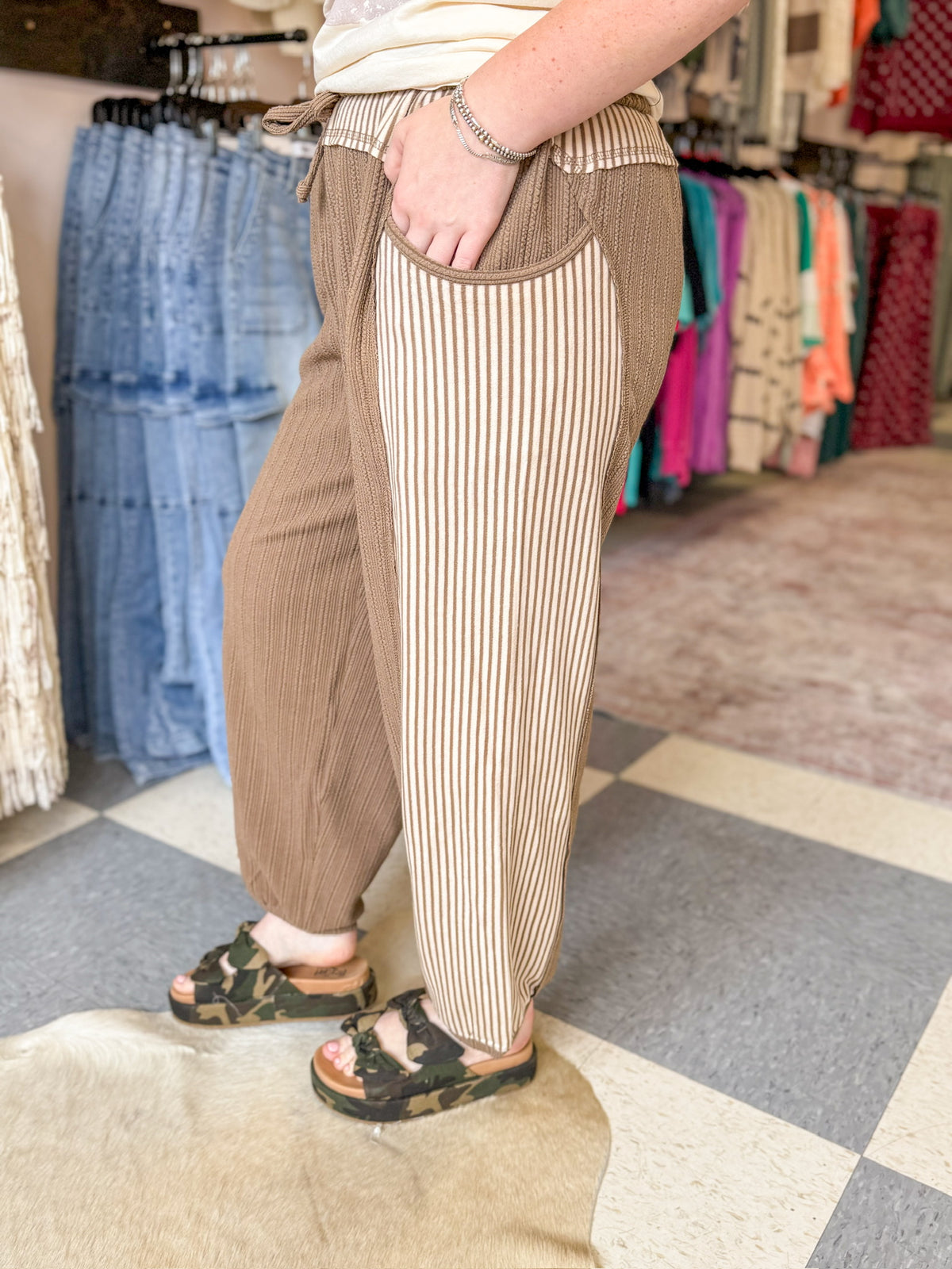 Tex Striped Pants