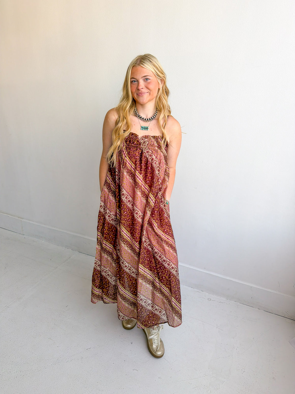 Paisley Flowy Maxi Dress