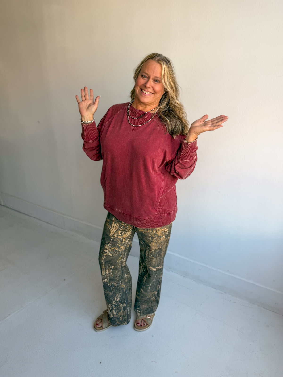 Cabernet Vintage French Terry Pullover