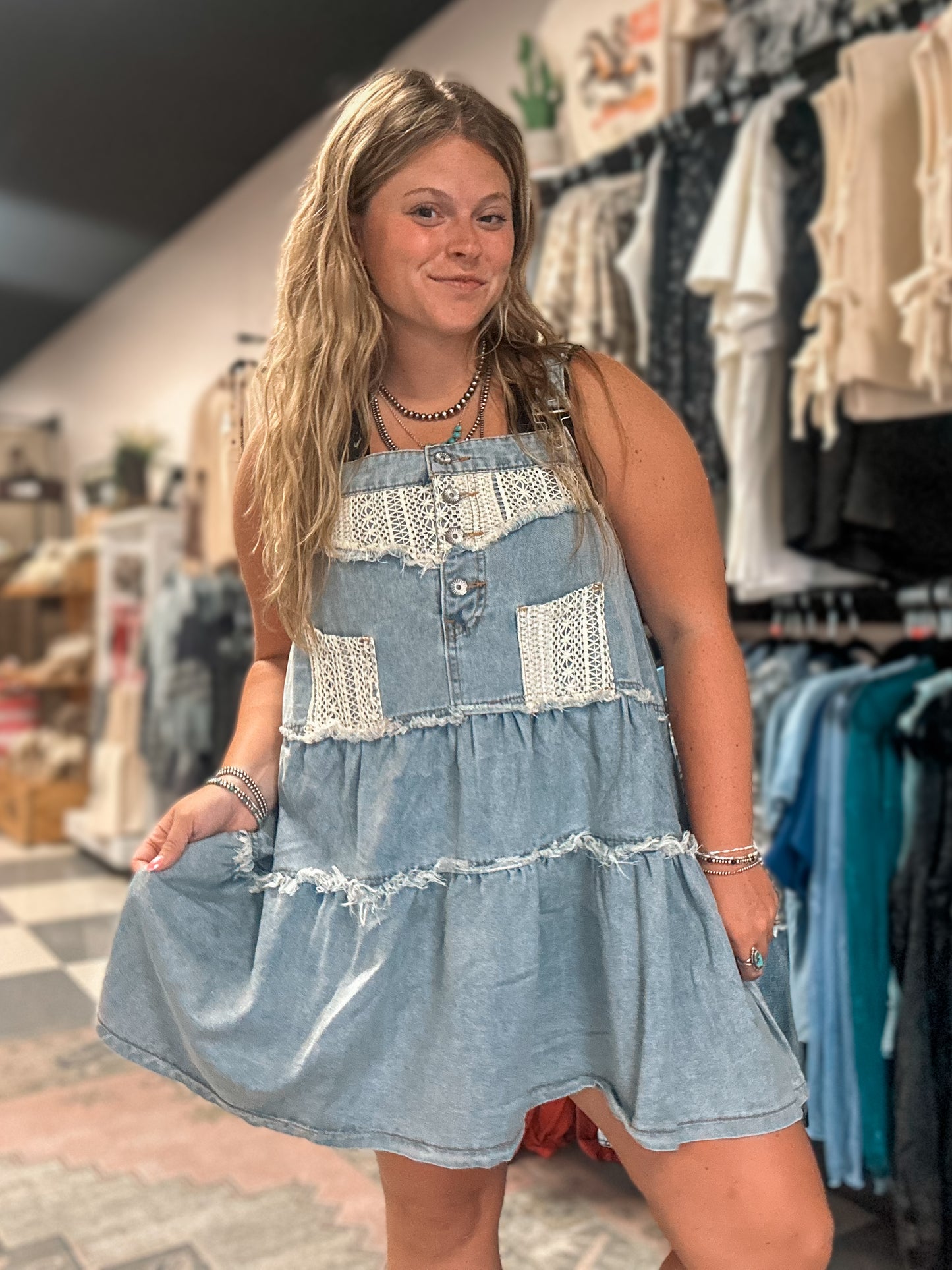 The Daisy Duke Frayed Dress