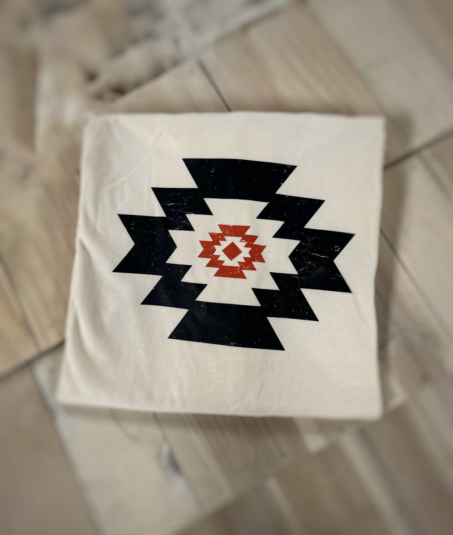 Distressed Aztec Graphic Tee