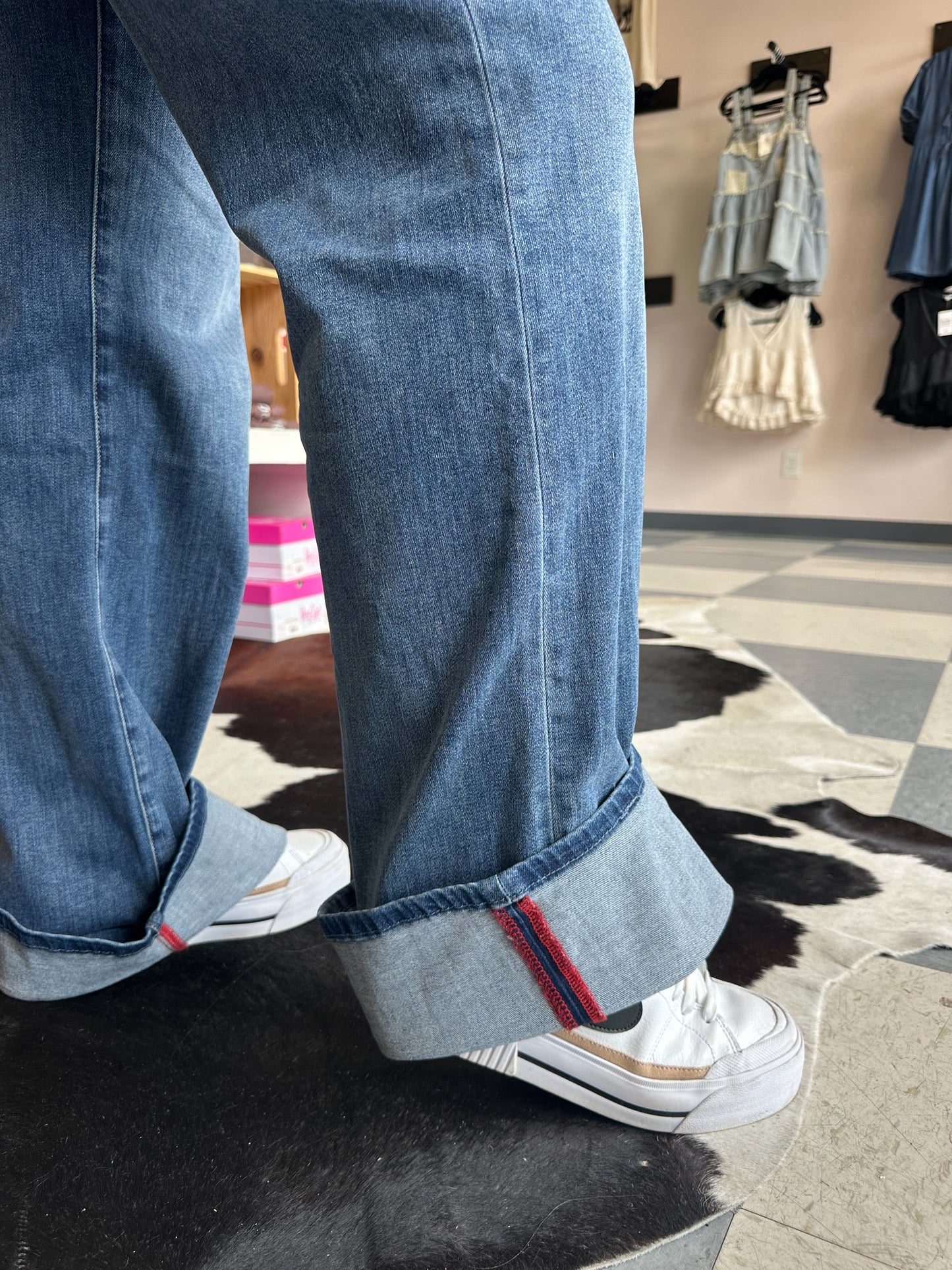 MICA: Vintage High Rise Wide Leg Jeans