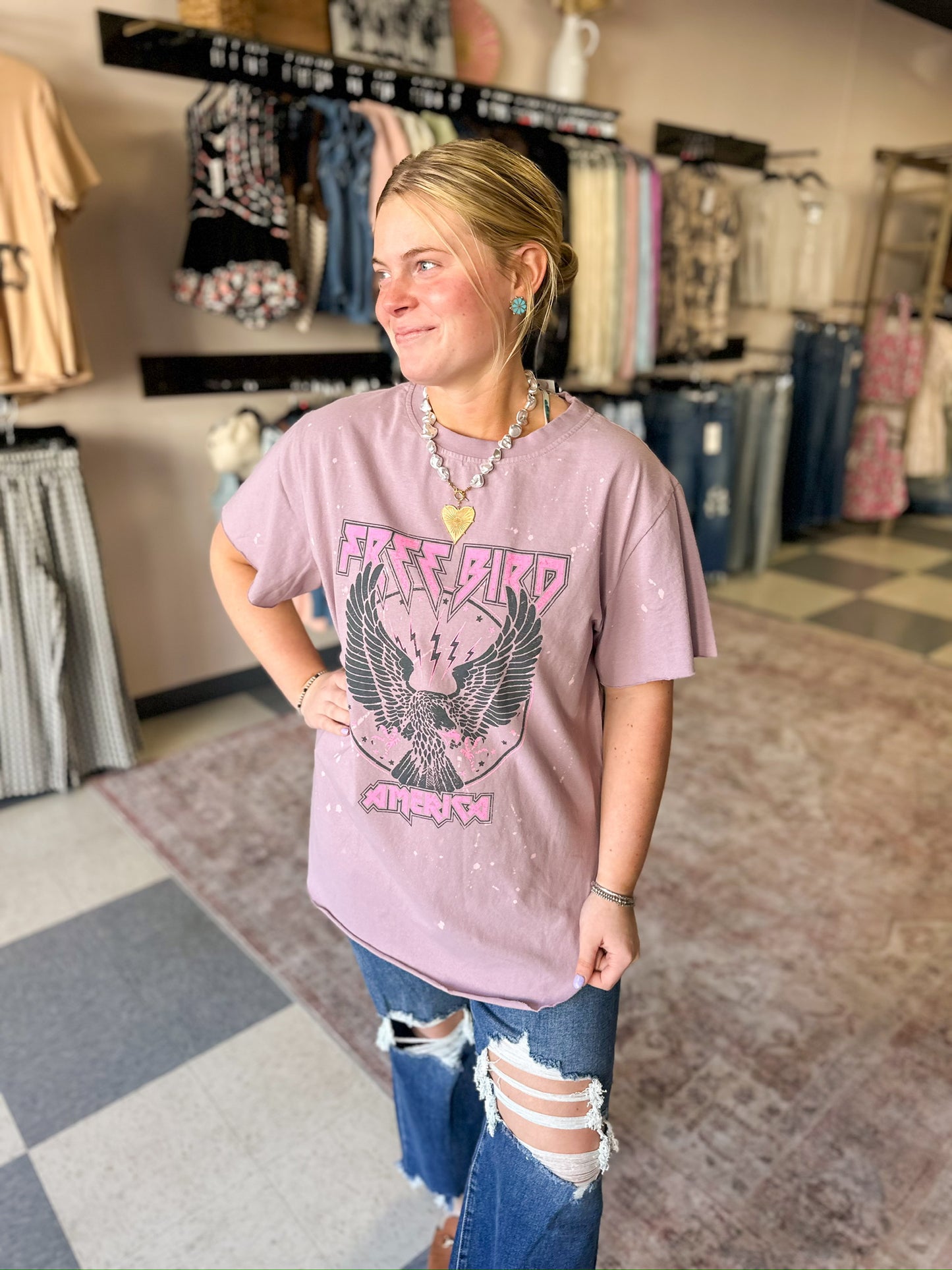 Free Bird Vintage Graphic Tee