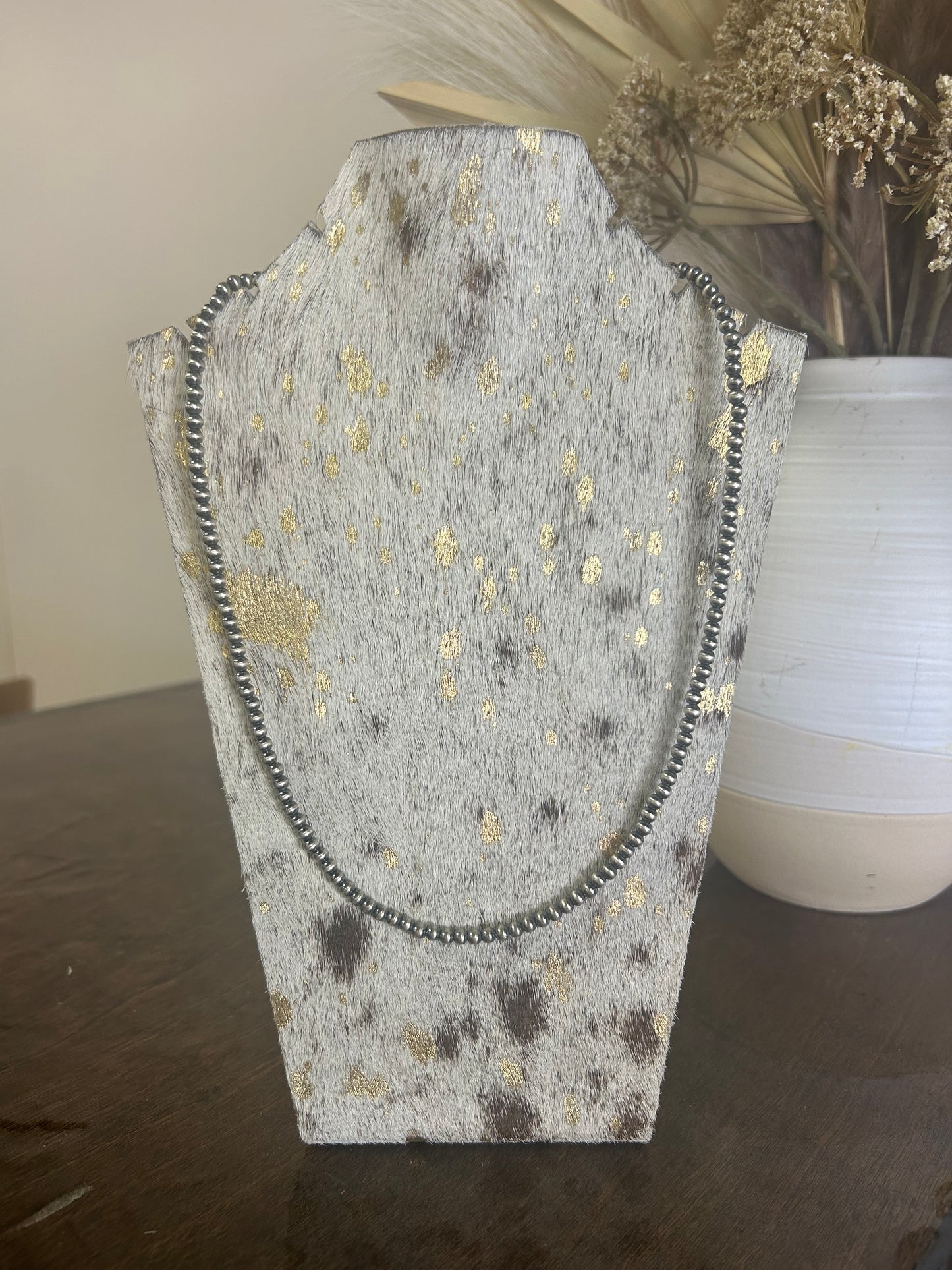 20" 4MM Navajo Pearl Necklace