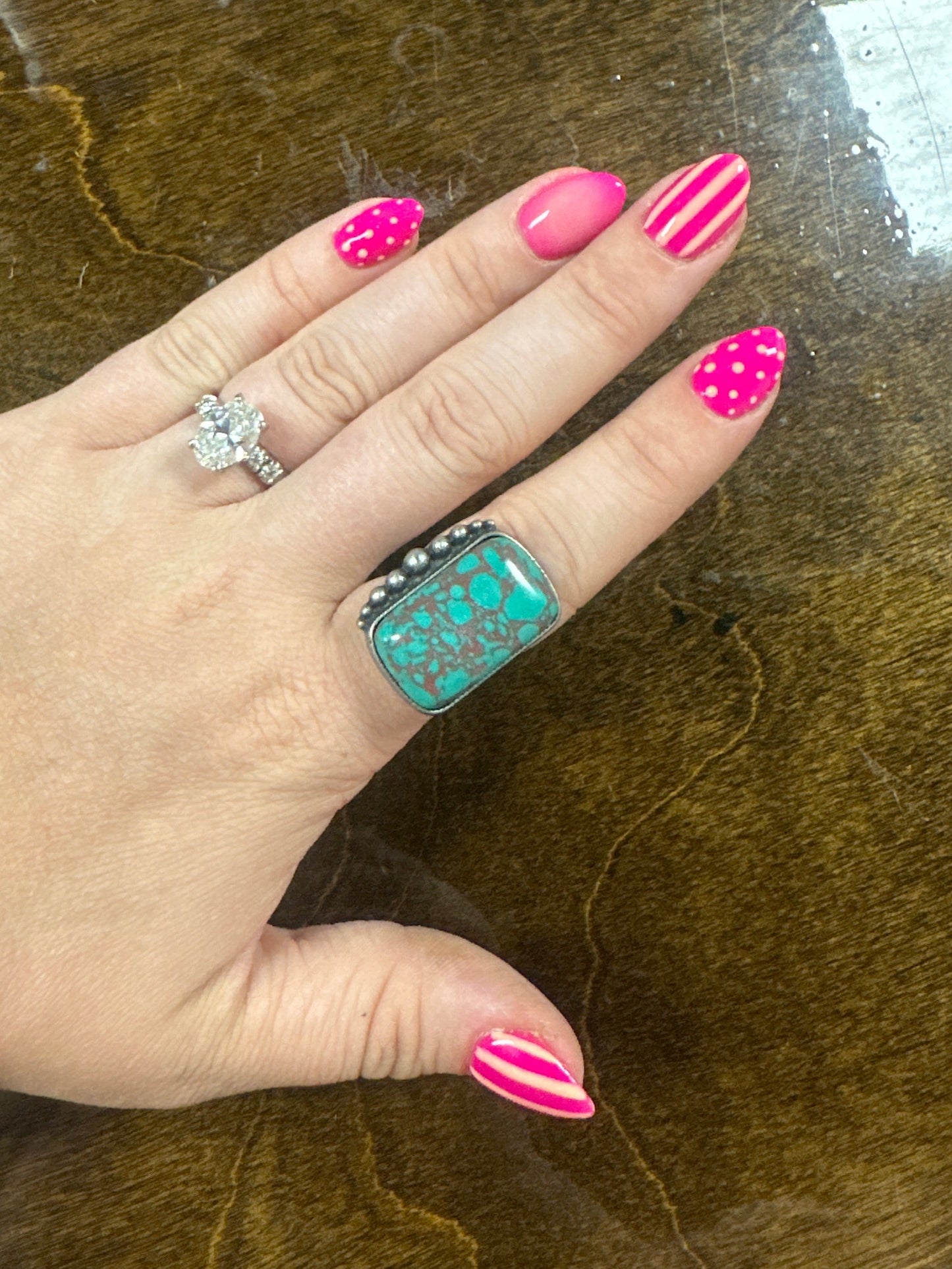 Evie Rectangular Adjustable Ring