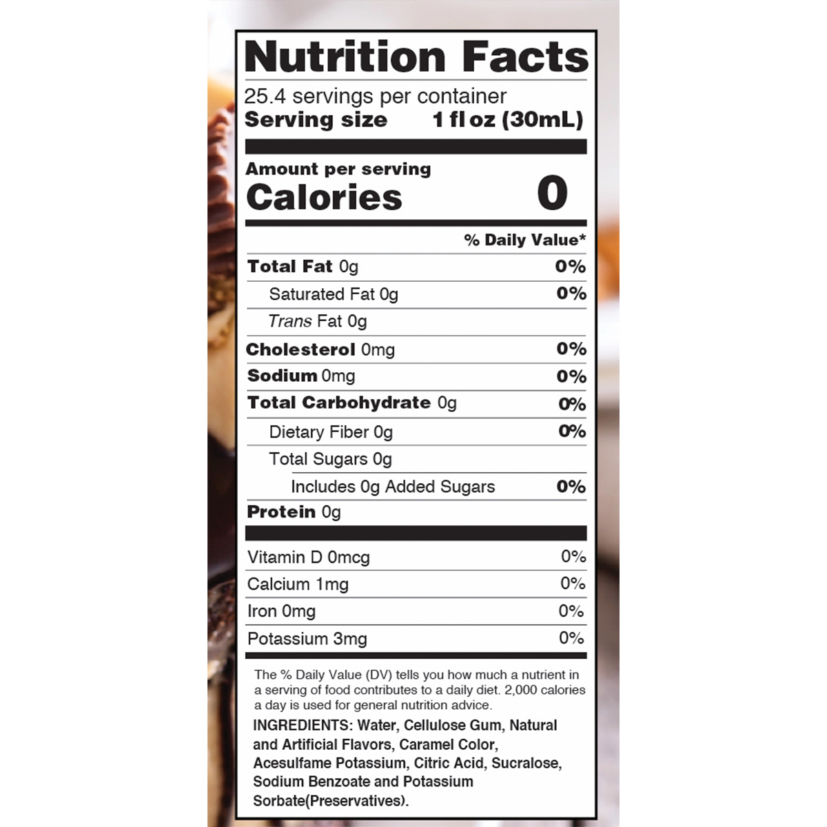 Jordan's Sugar Free Peanut Butter Cup Syrup