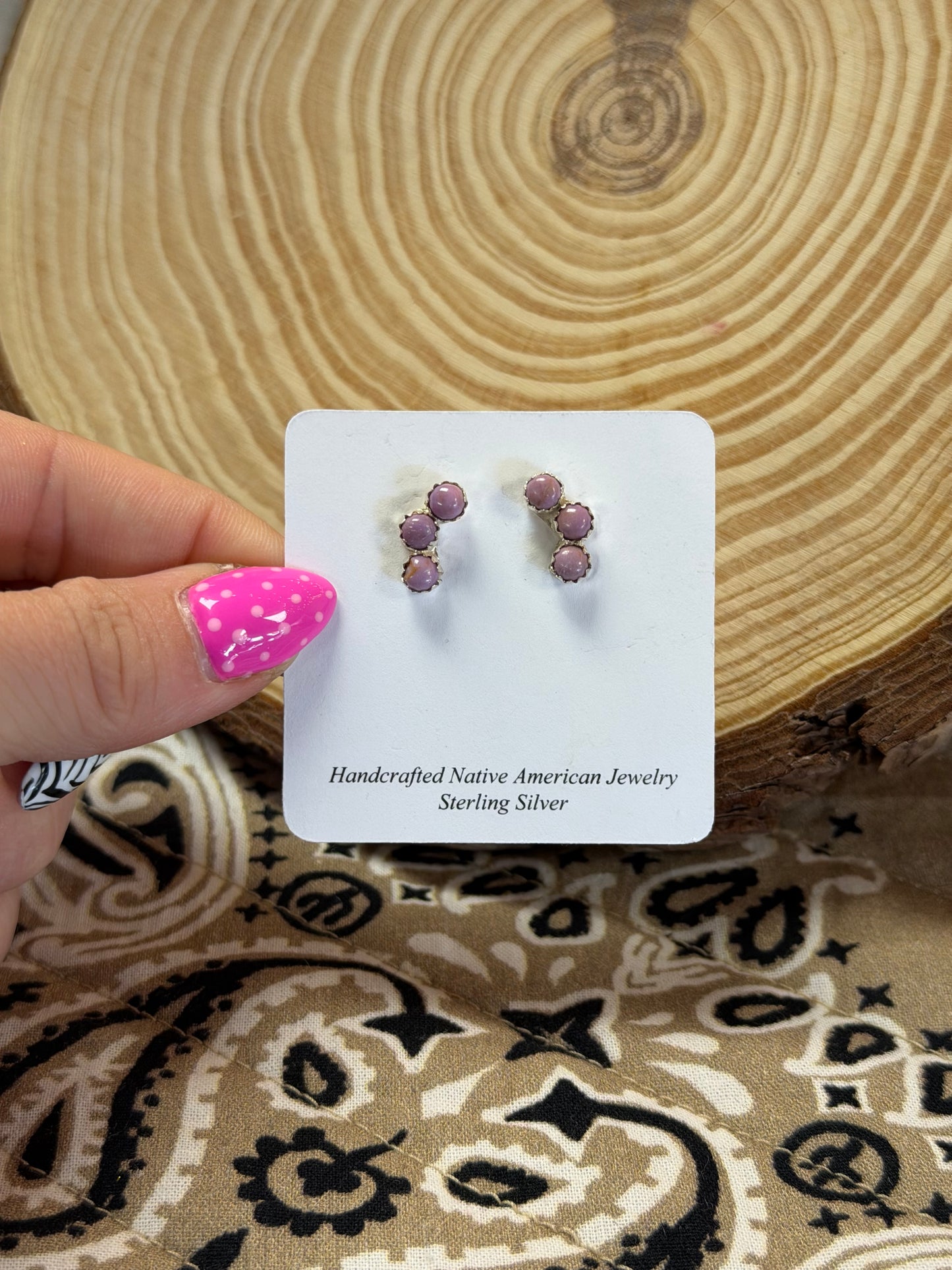Lavender Triple Studs