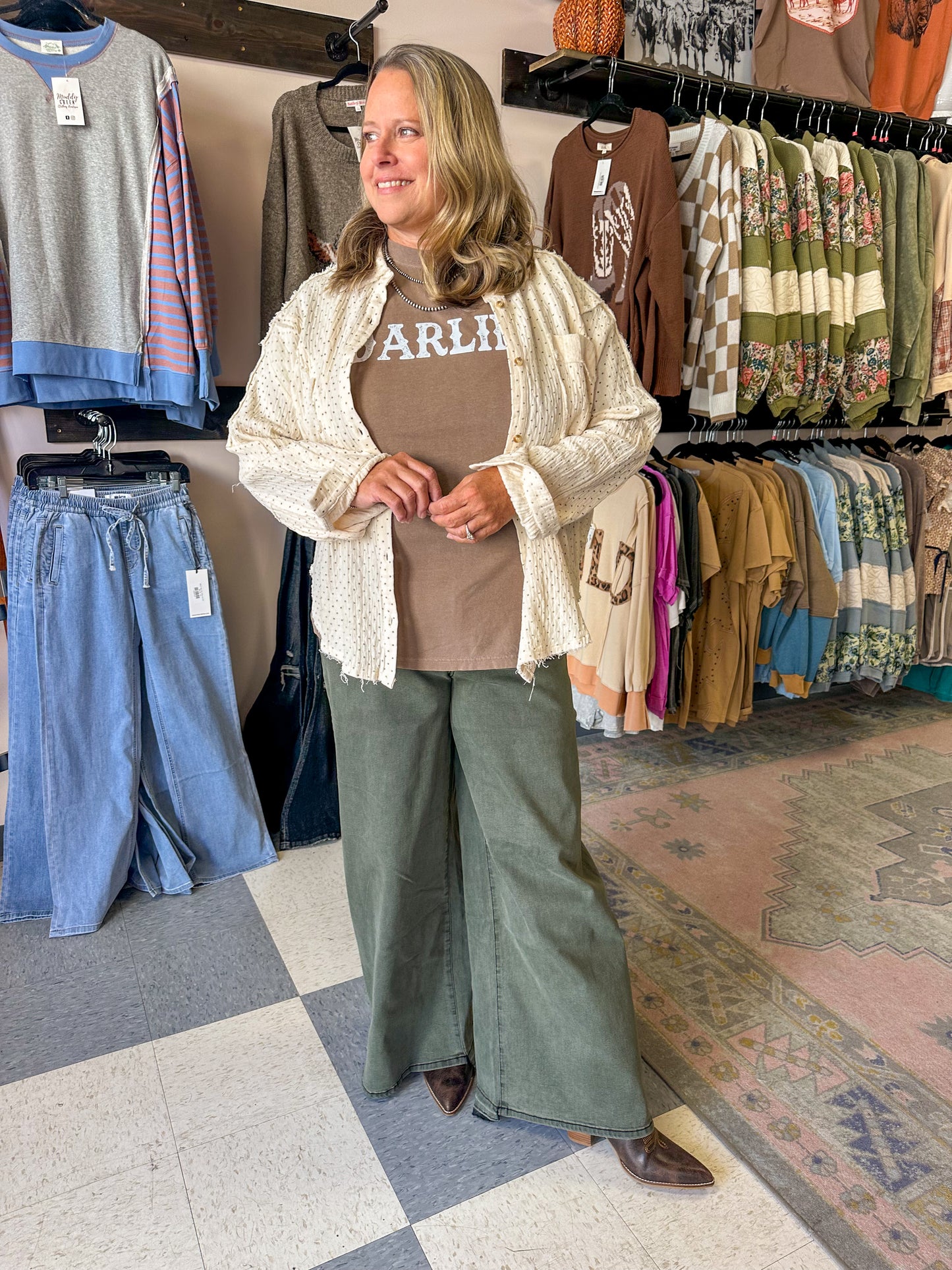 CURVY MICA: High Rise Vintage Wash Denim