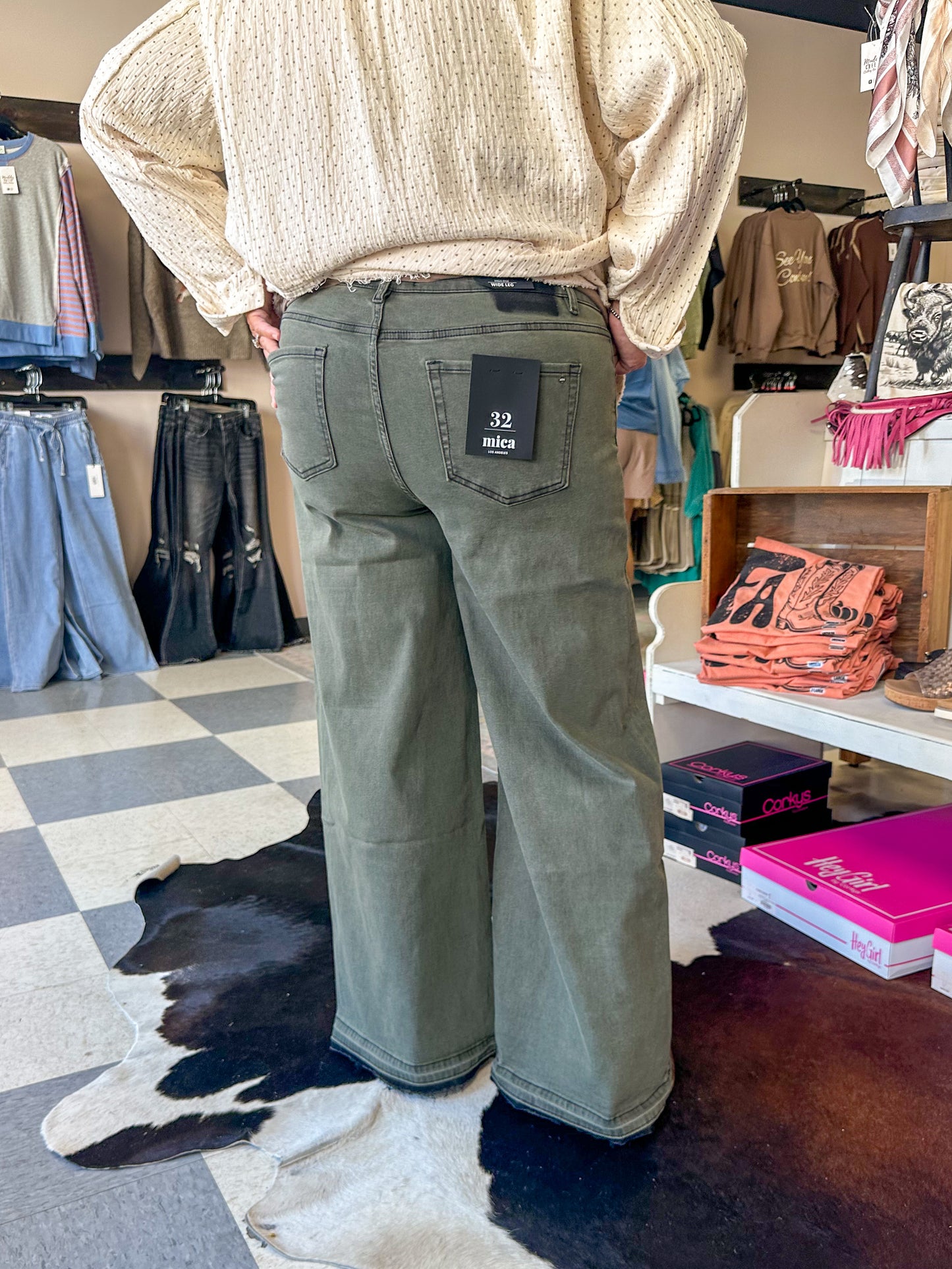 MICA: High Rise Vintage Wash Denim
