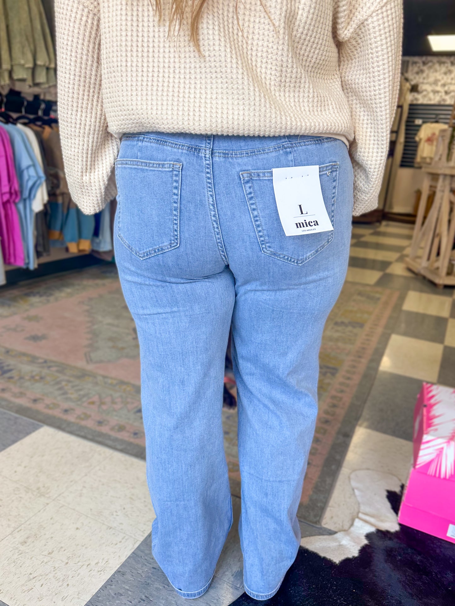 MICA: High Rise Wide Leg Pant