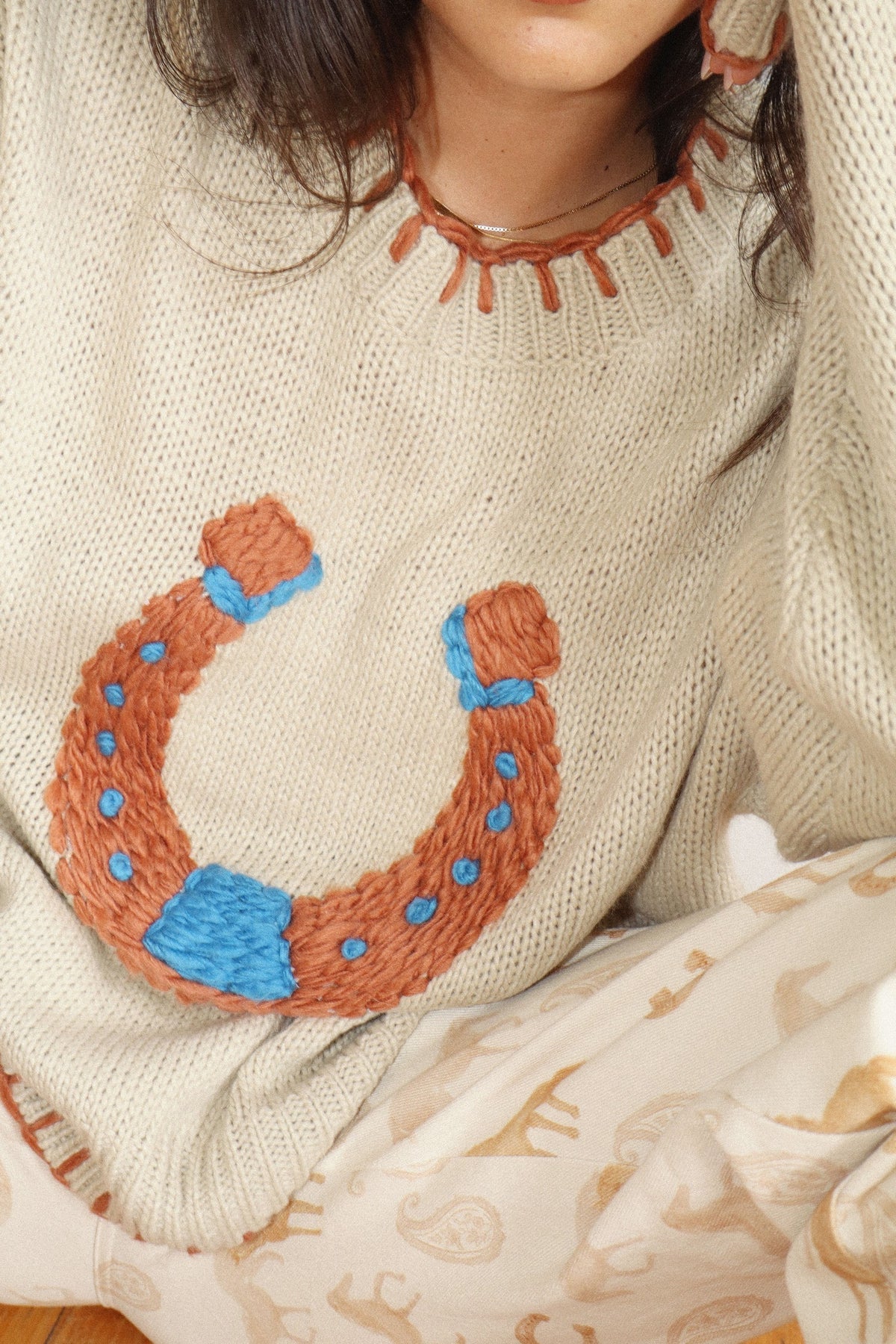 Cowgirls Luck Chunky Knit Sweater