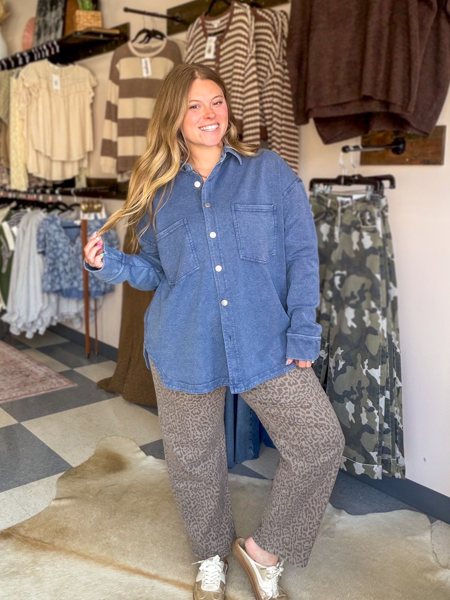 Blue Jean Baby Super Soft Button Up