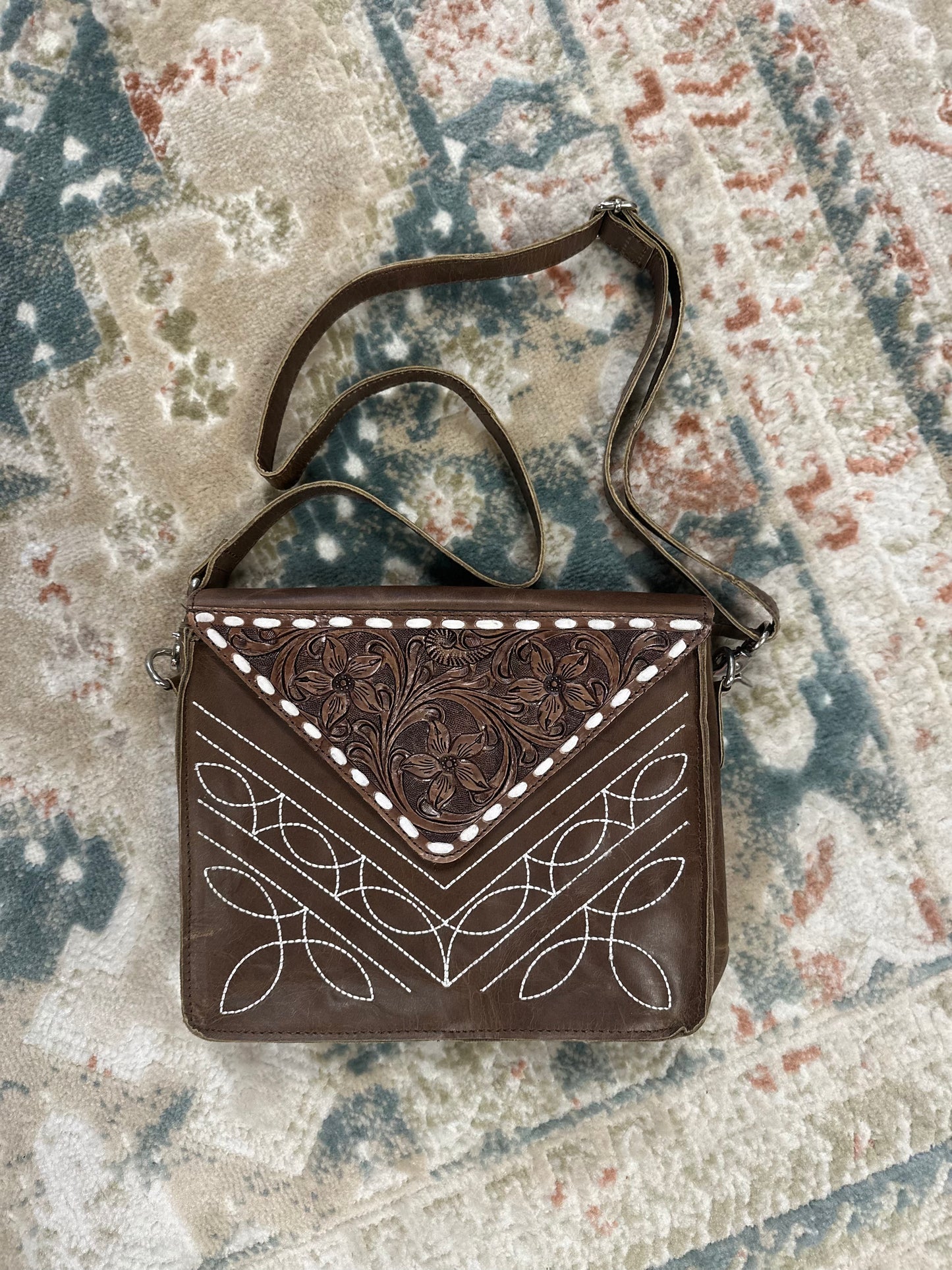 The Lyla: Hand-Stitched Crossbody