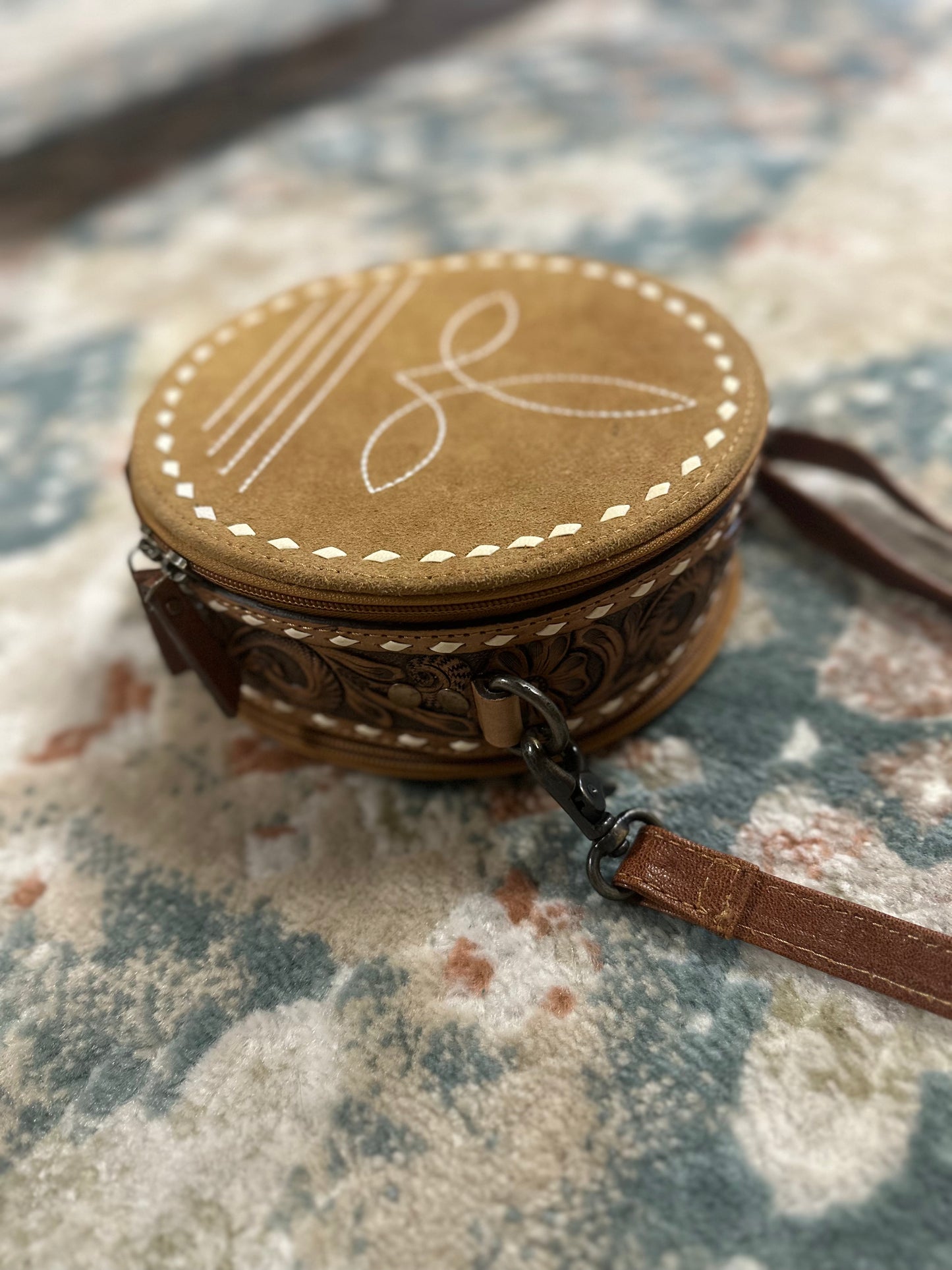 Cowpoke Canteen: Hand Stitched and Hand Tooled