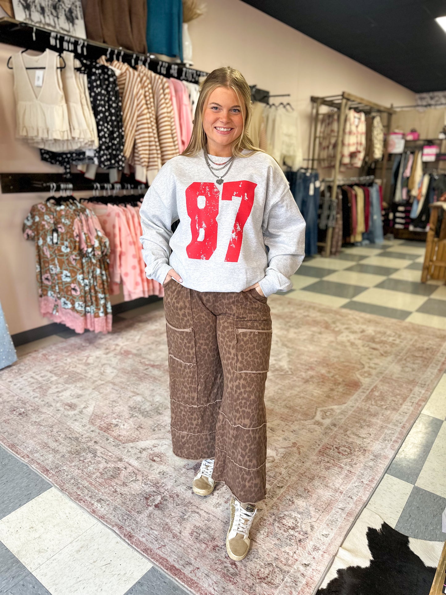 The Oakley Leopard Wide Leg Pant