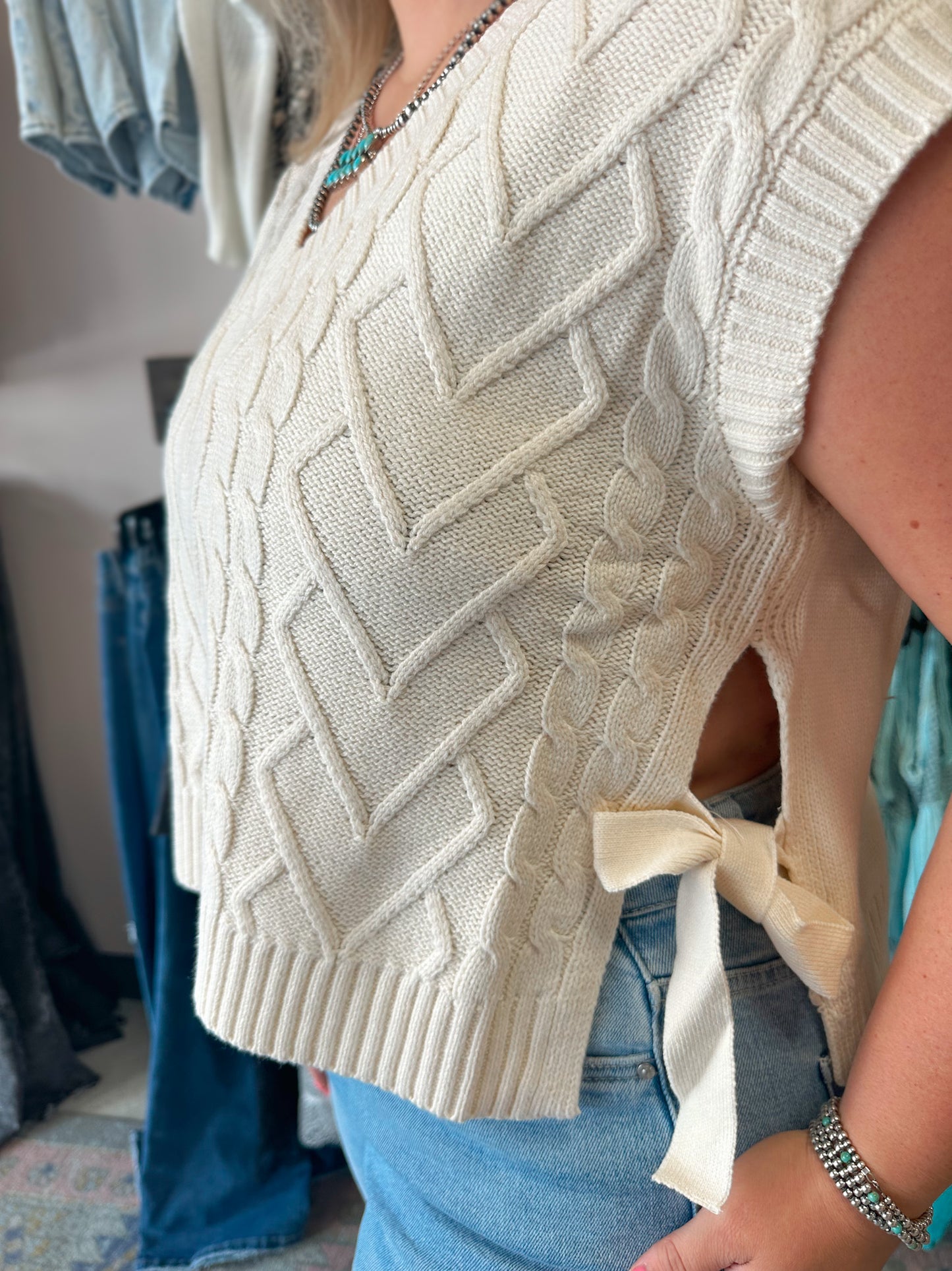 Paisley Knitted Sweater Vest