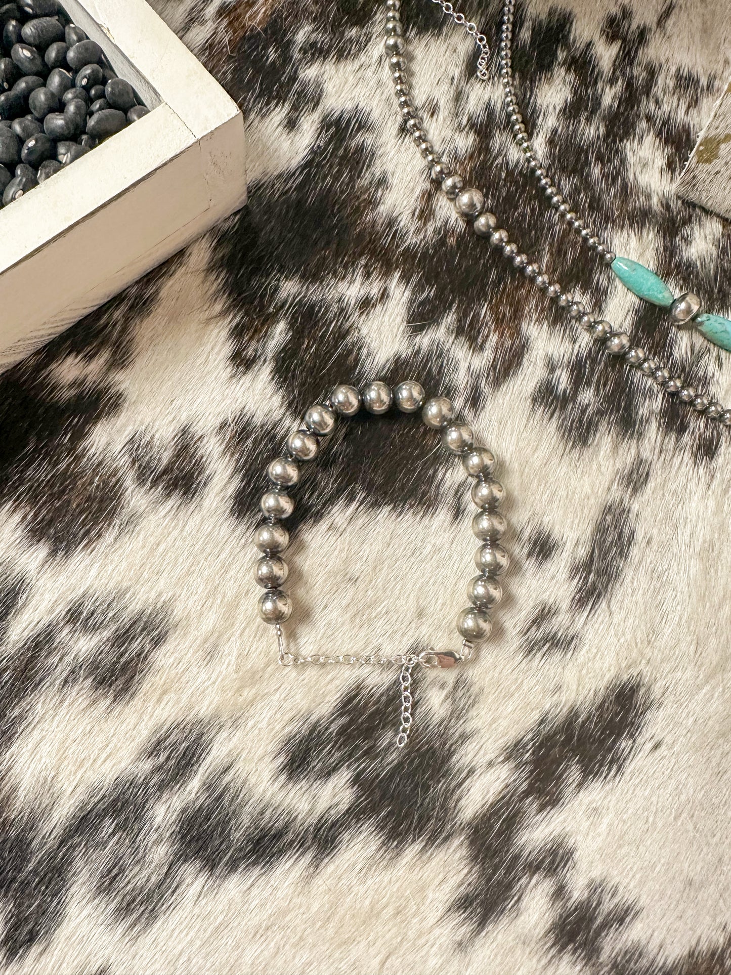 8 mm Sterling Silver Pearl Bracelet