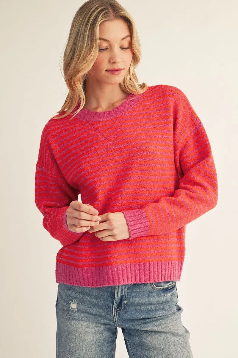 Poppi Stripe Sweater Top with