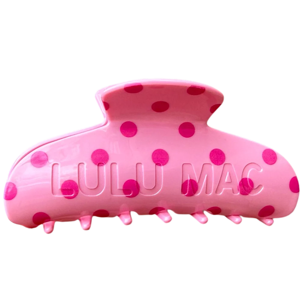 Lulu Mac: Hair Clip-Pink/Hot Pink