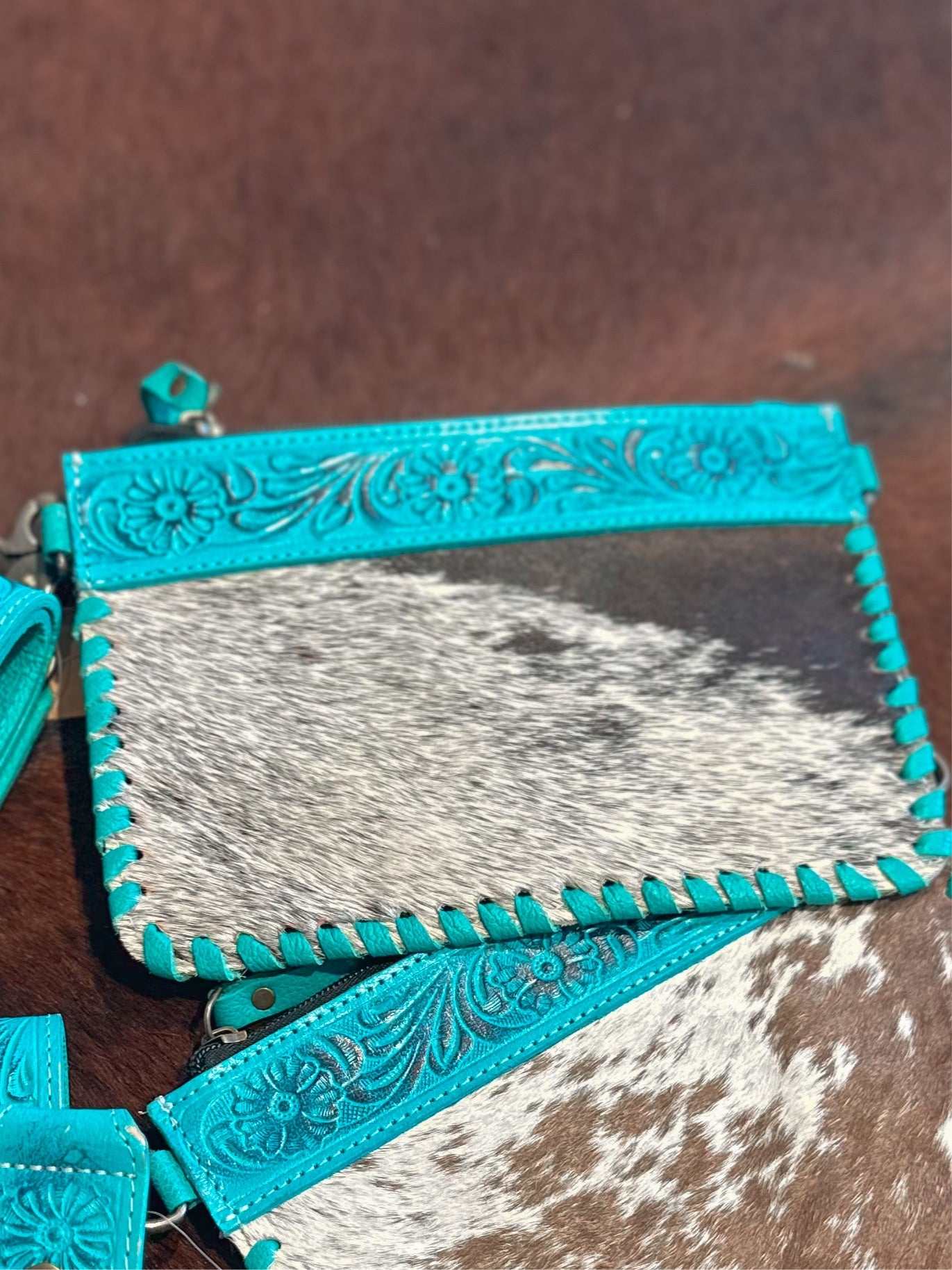 Cash Cowhide Mini Purse