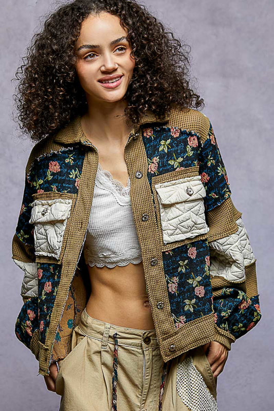 Moss Quilted Shacket