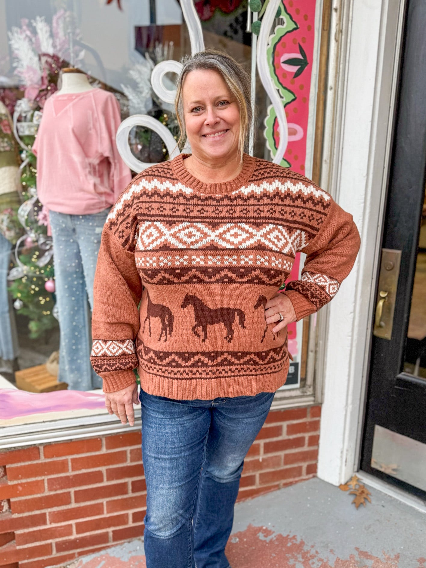 Western Wonderland Knitted Sweater