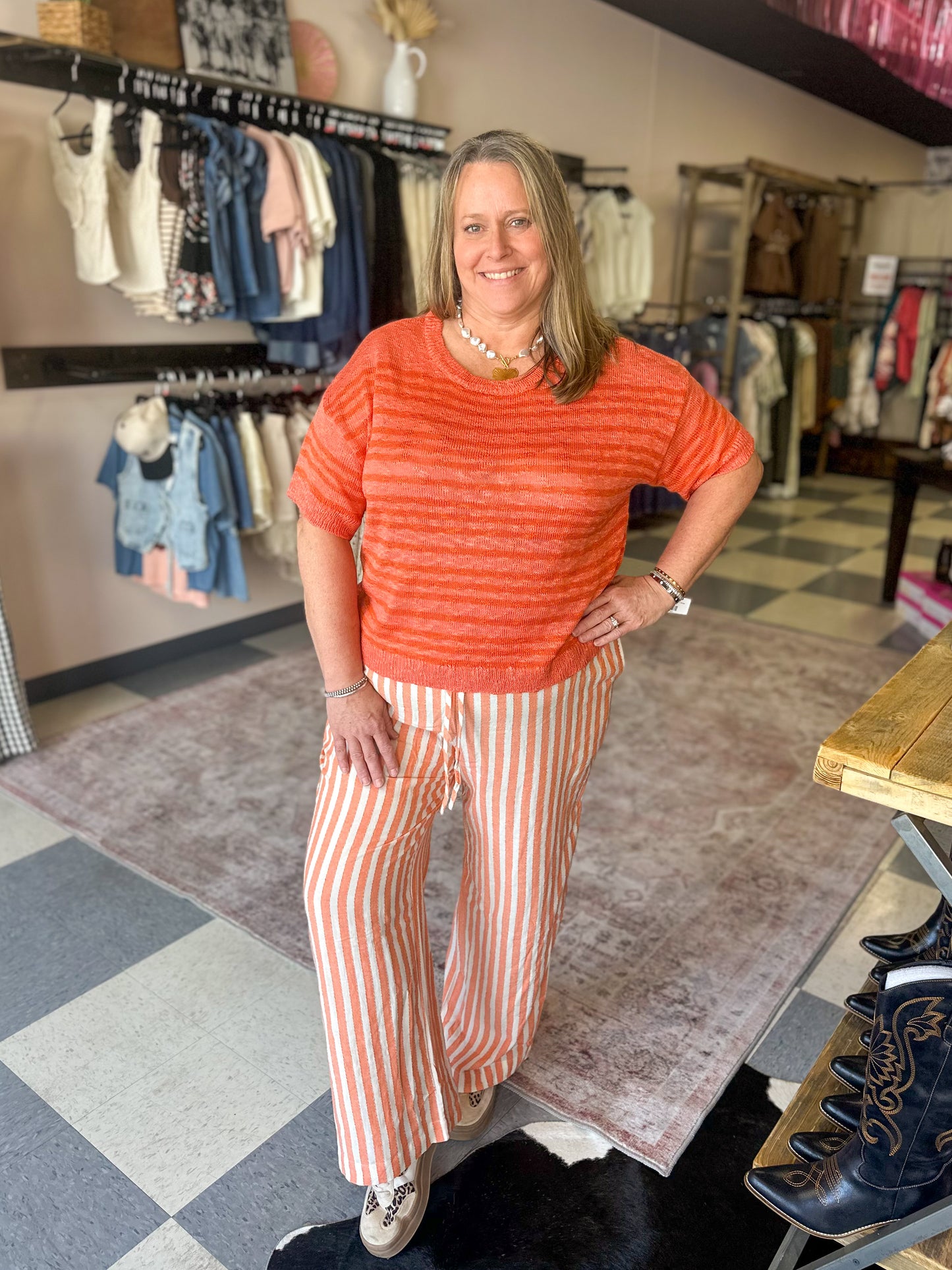 Sunset Spritz Knitted Top