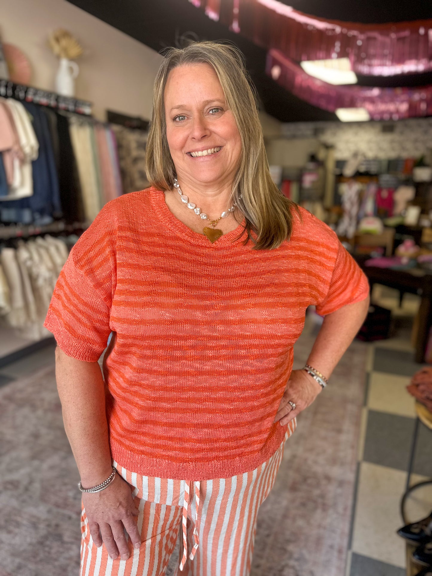 Sunset Spritz Knitted Top