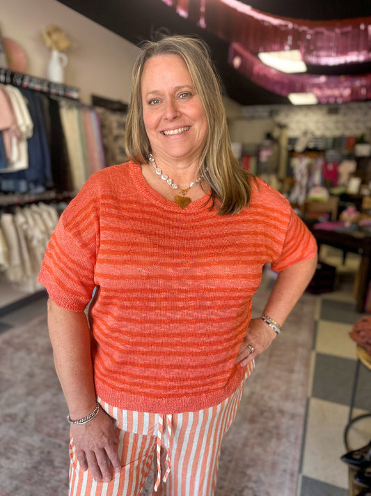 Sunset Spritz Knitted Top