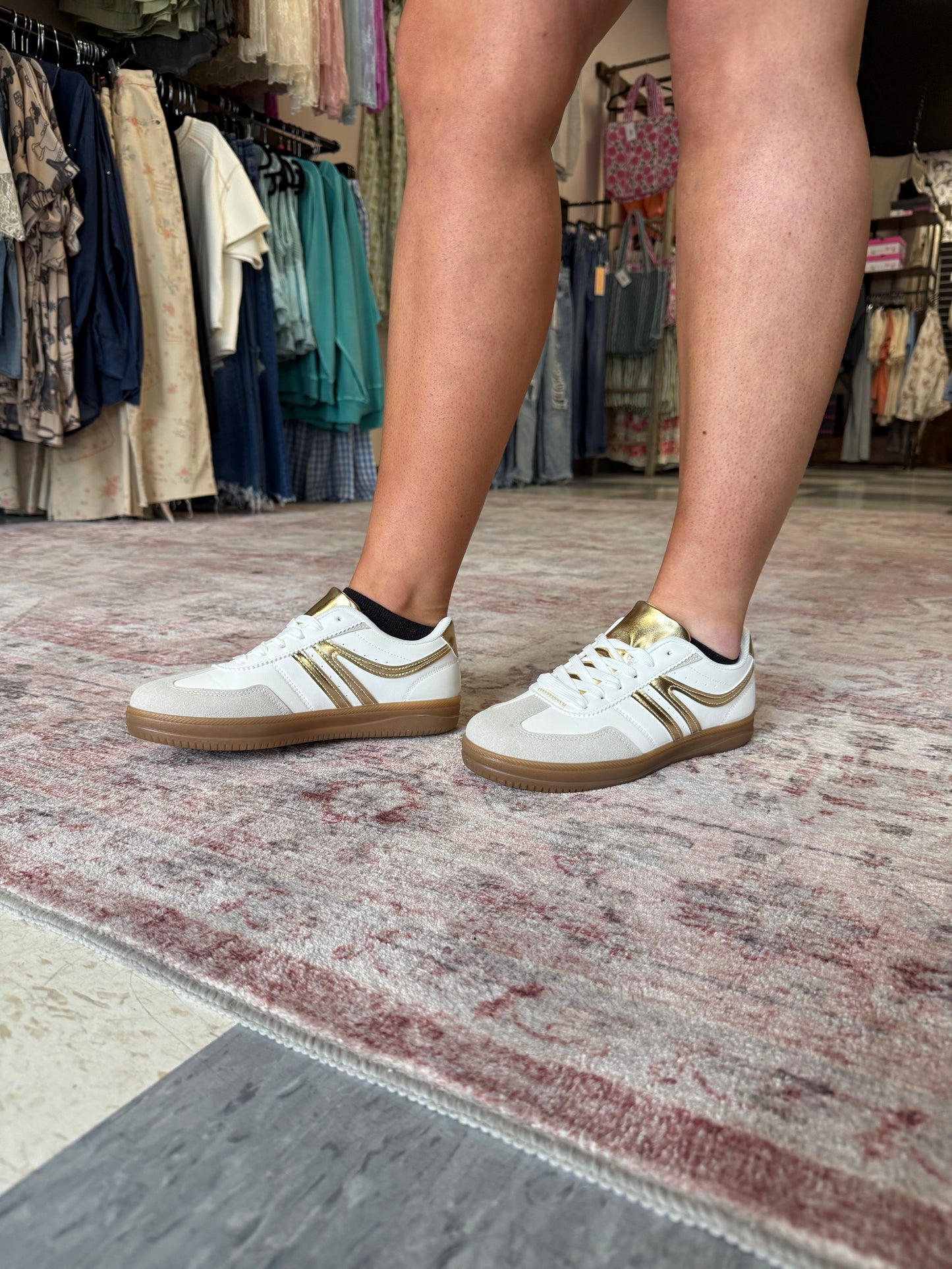 Bailey Gold Detail Sneaker