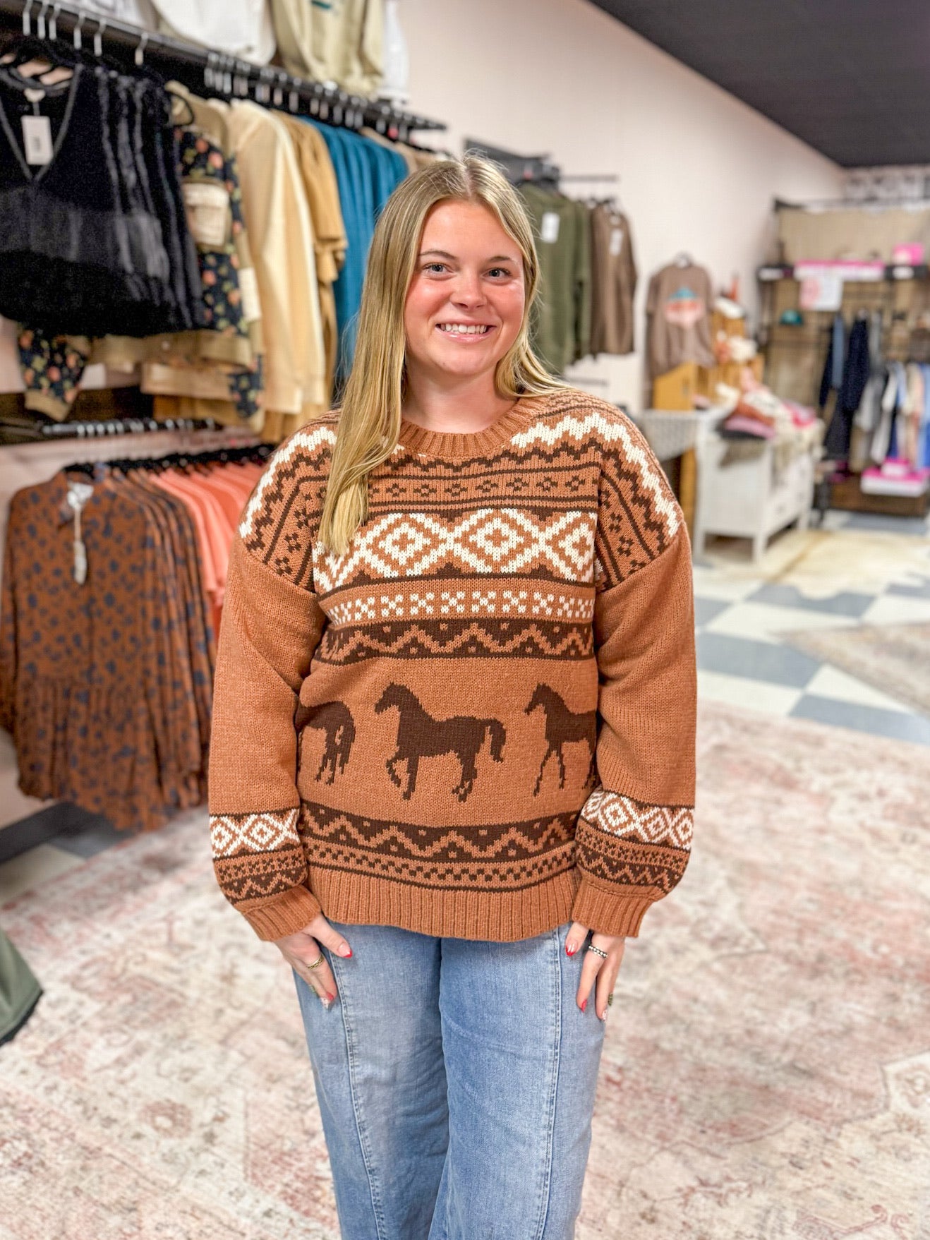 Western Wonderland Knitted Sweater
