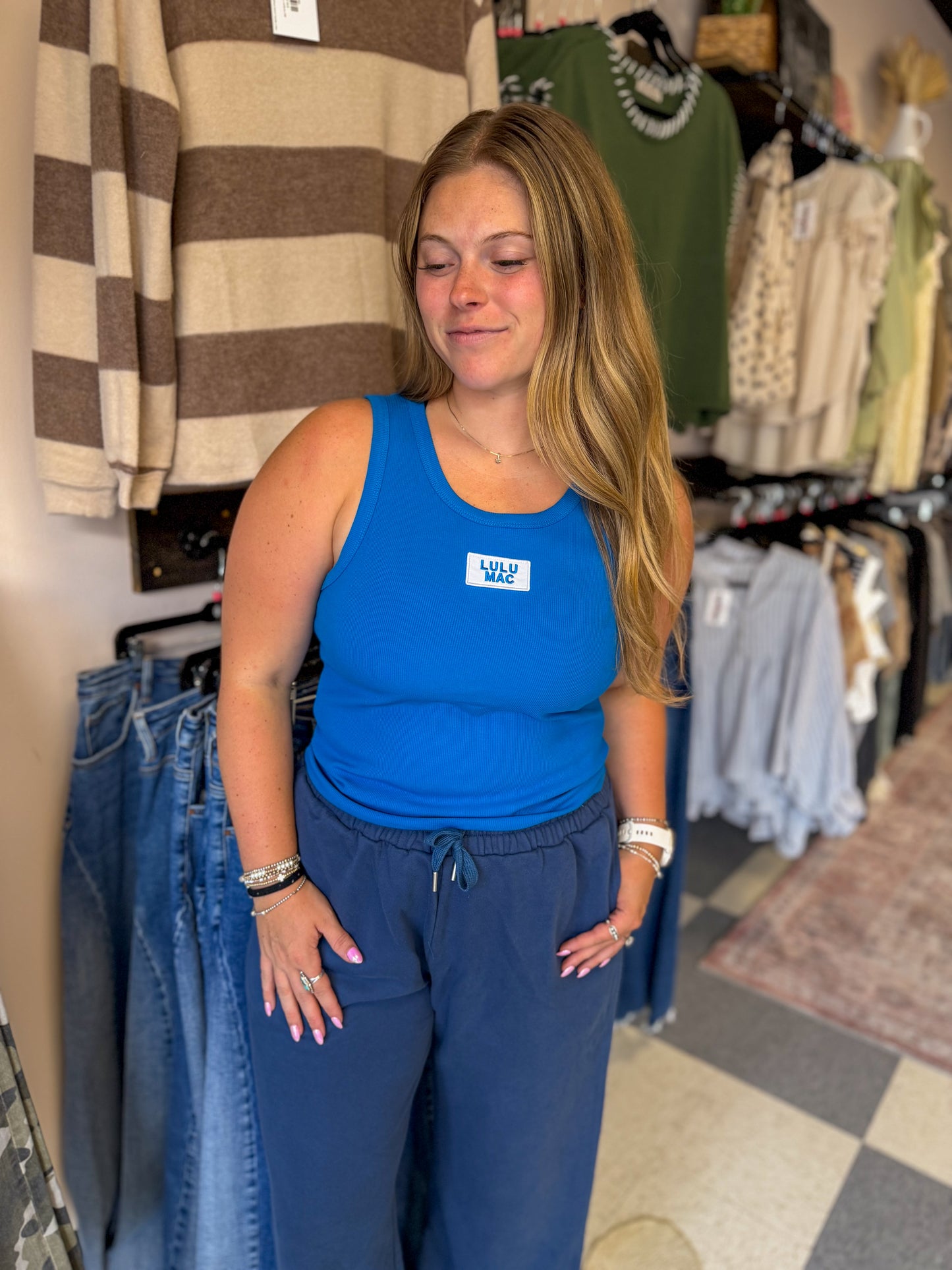 Lulu Mac: Tank in Bright Blue