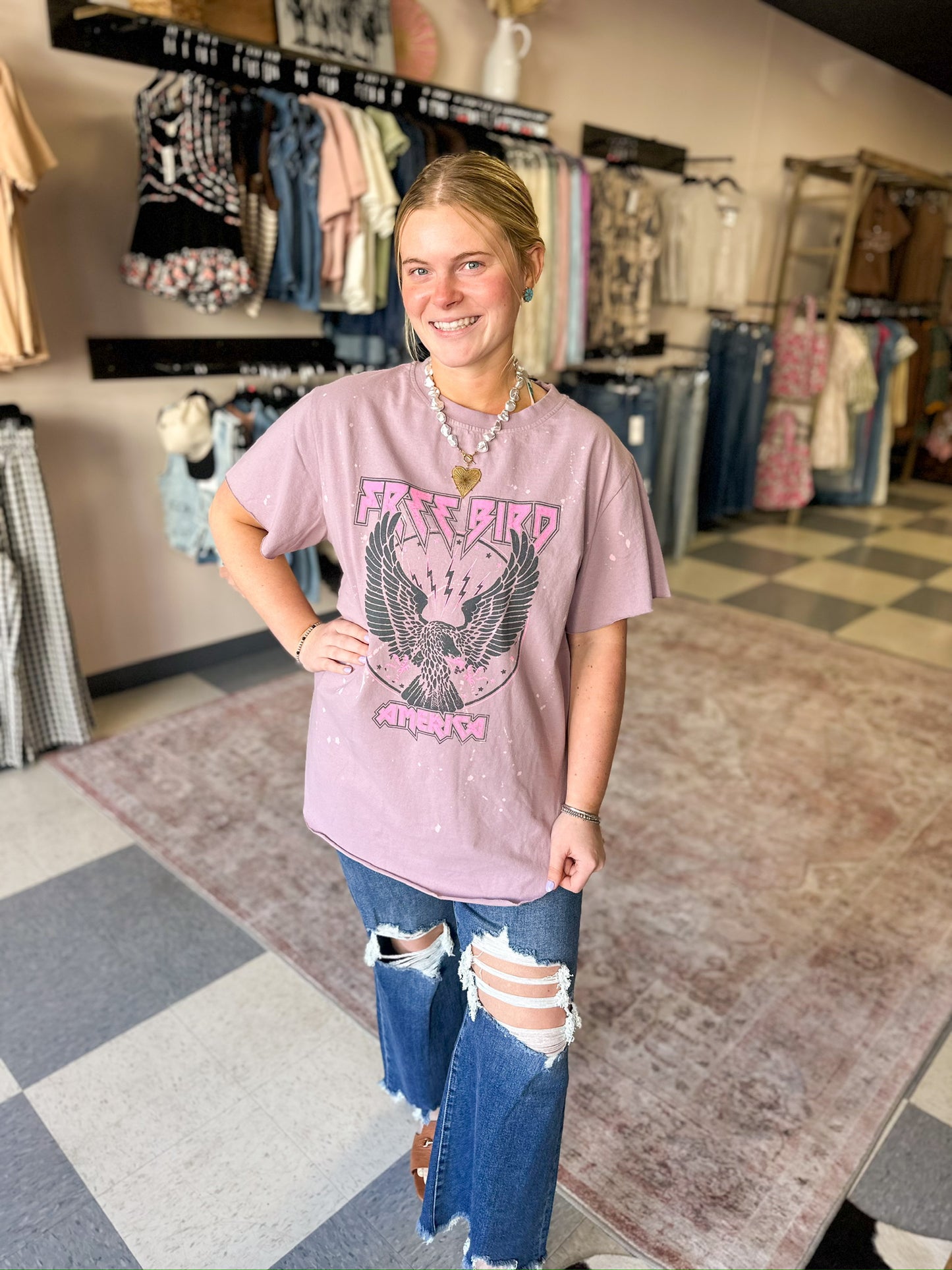 Free Bird Vintage Graphic Tee