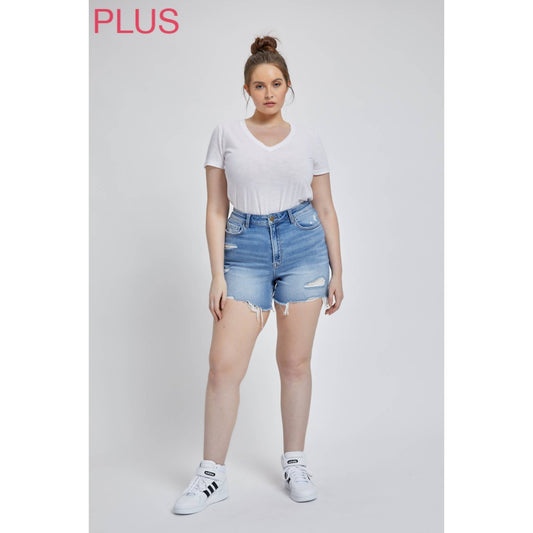 Mica: Curvy Size High-Rise Shorts