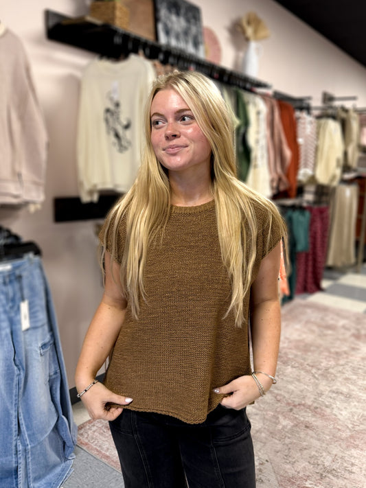 Crewneck Basic Sweater Vest