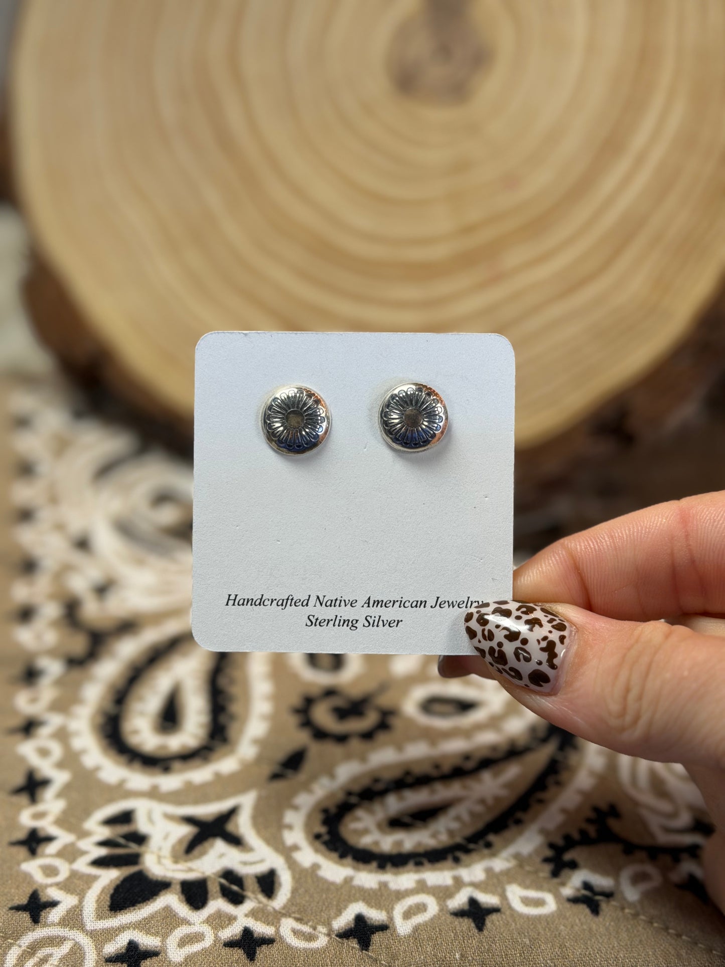 Daisy Round Concho Studs