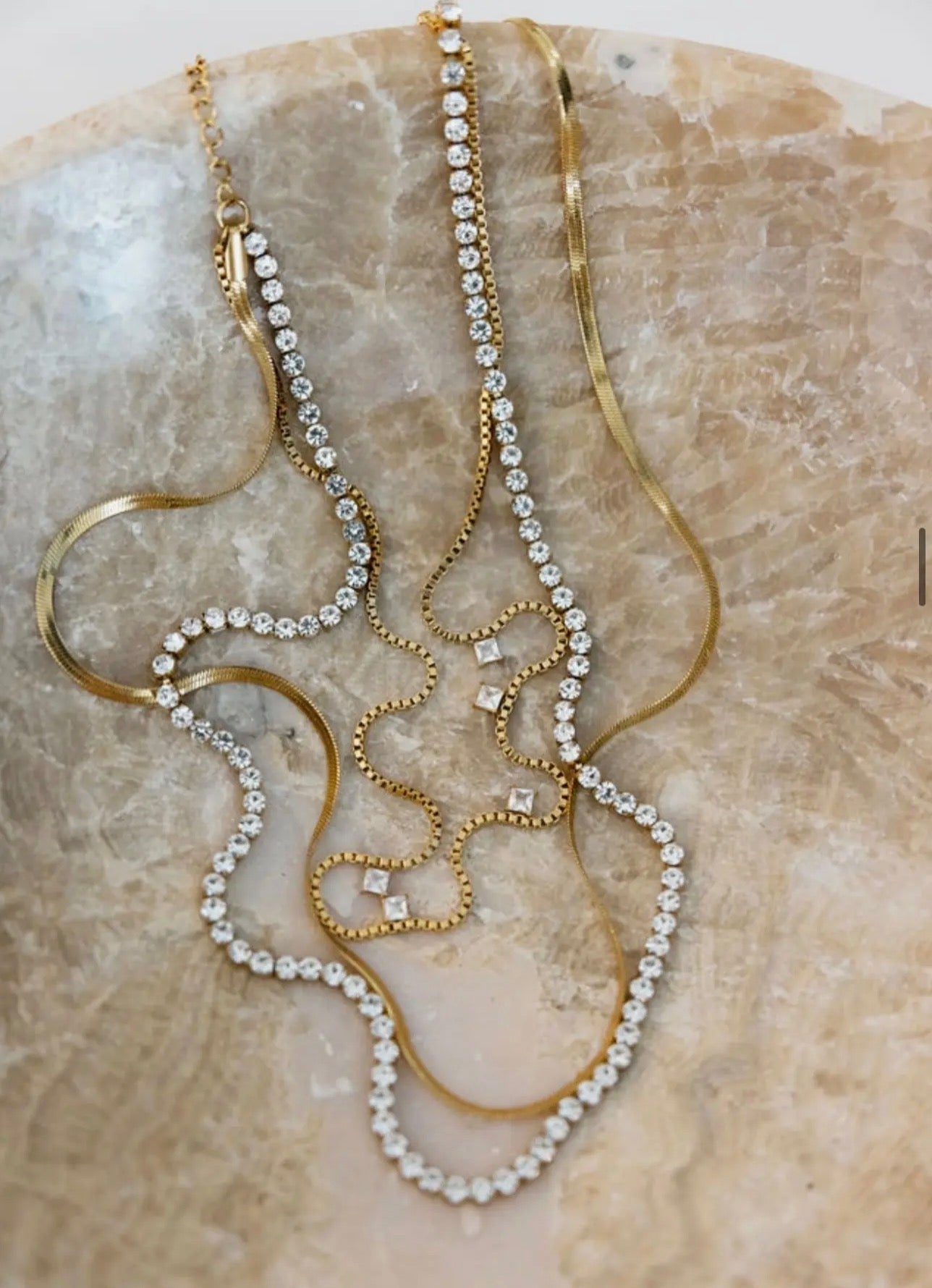Leah Triple Necklace