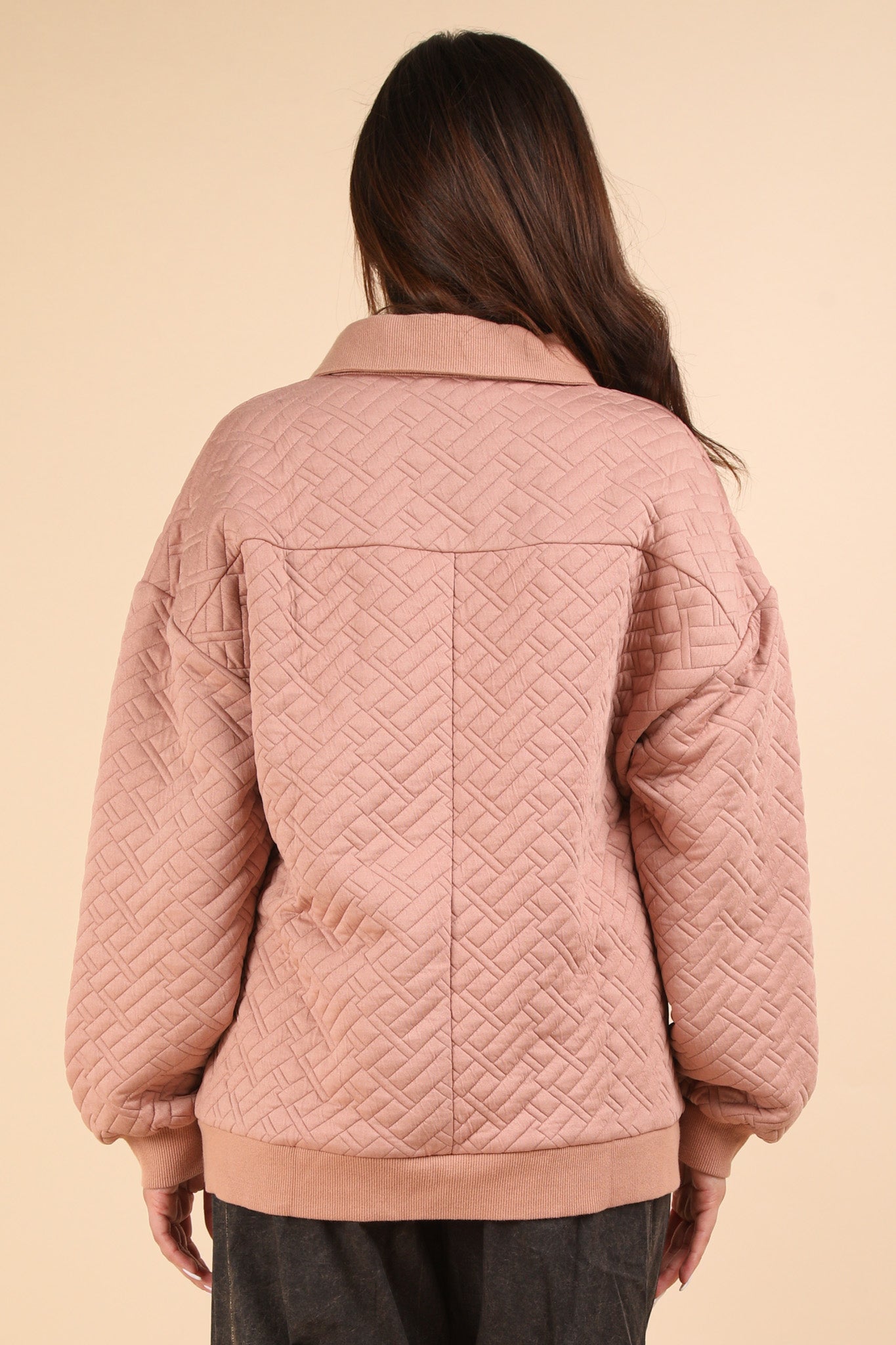 Quilted Puff Long Sleeve Top