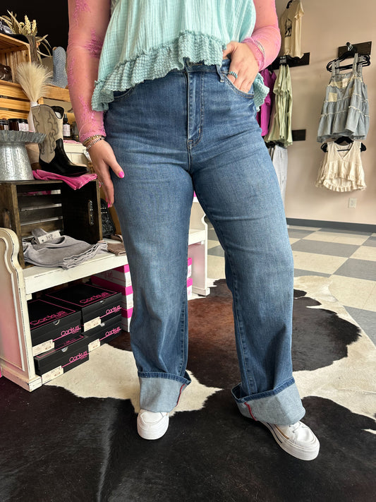MICA: Vintage High Rise Wide Leg Jeans