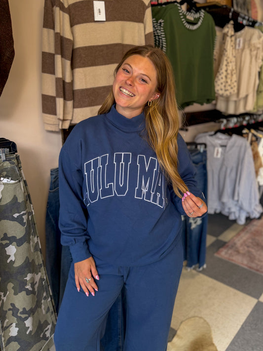 Lulu Mac Terry Cloth Mockneck