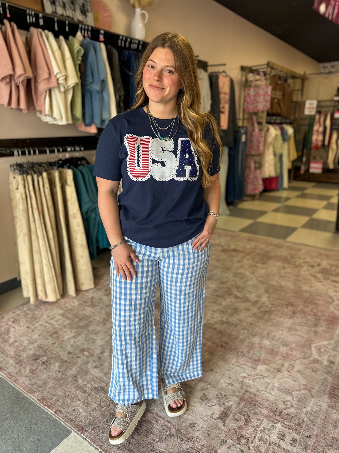 USA Patchwork Graphic Tee
