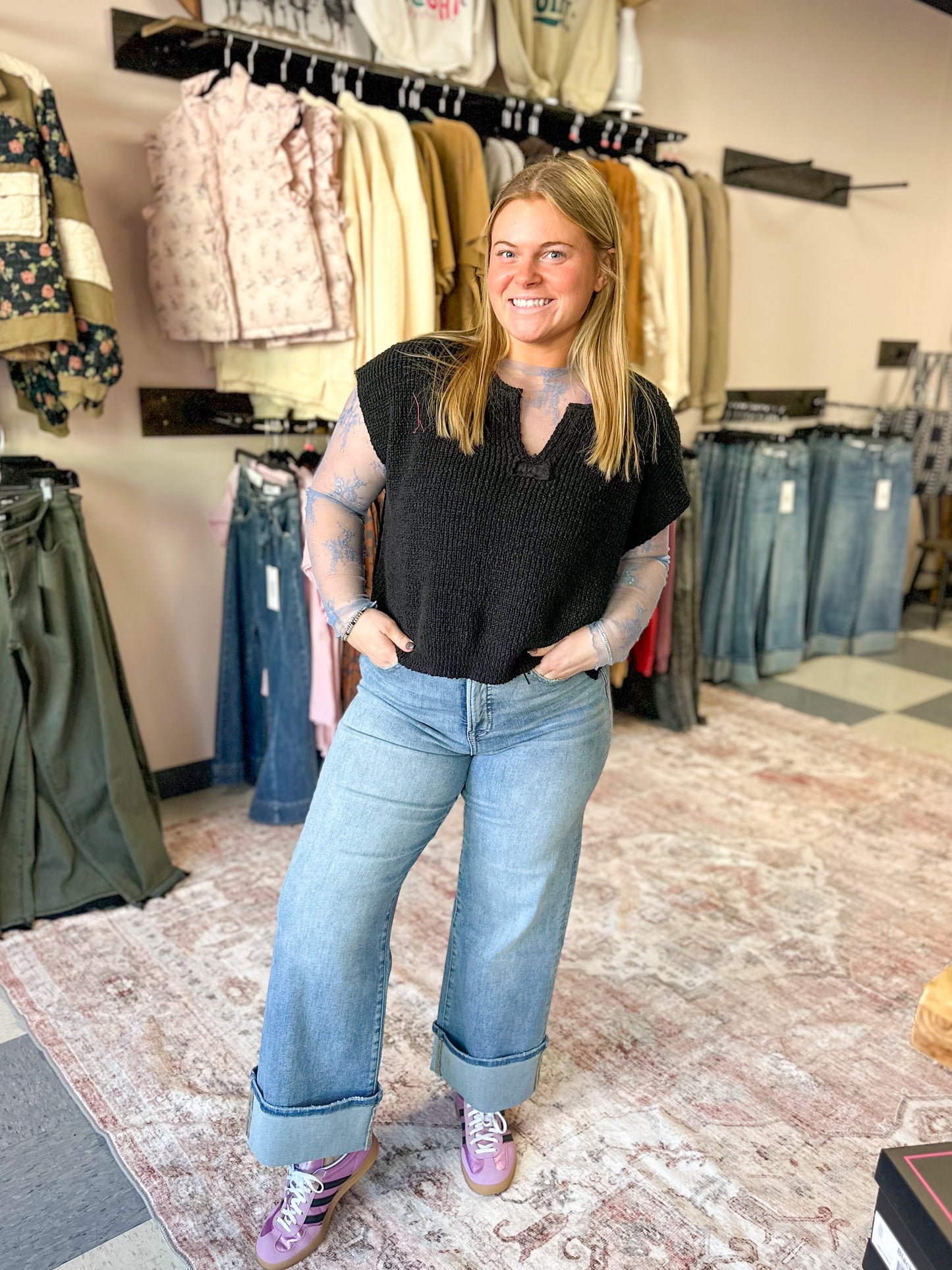 MICA: High Rise Tummy Tuck Wide Leg