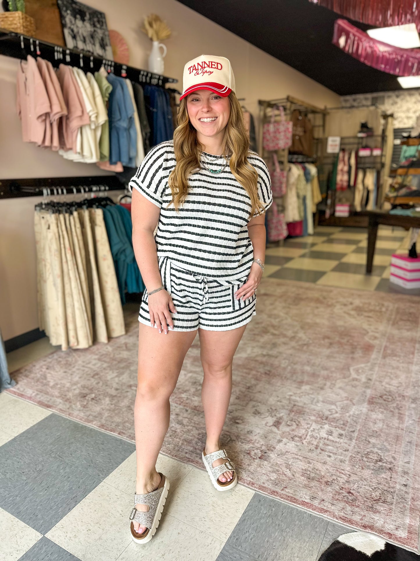 Mesa Striped Knit Set