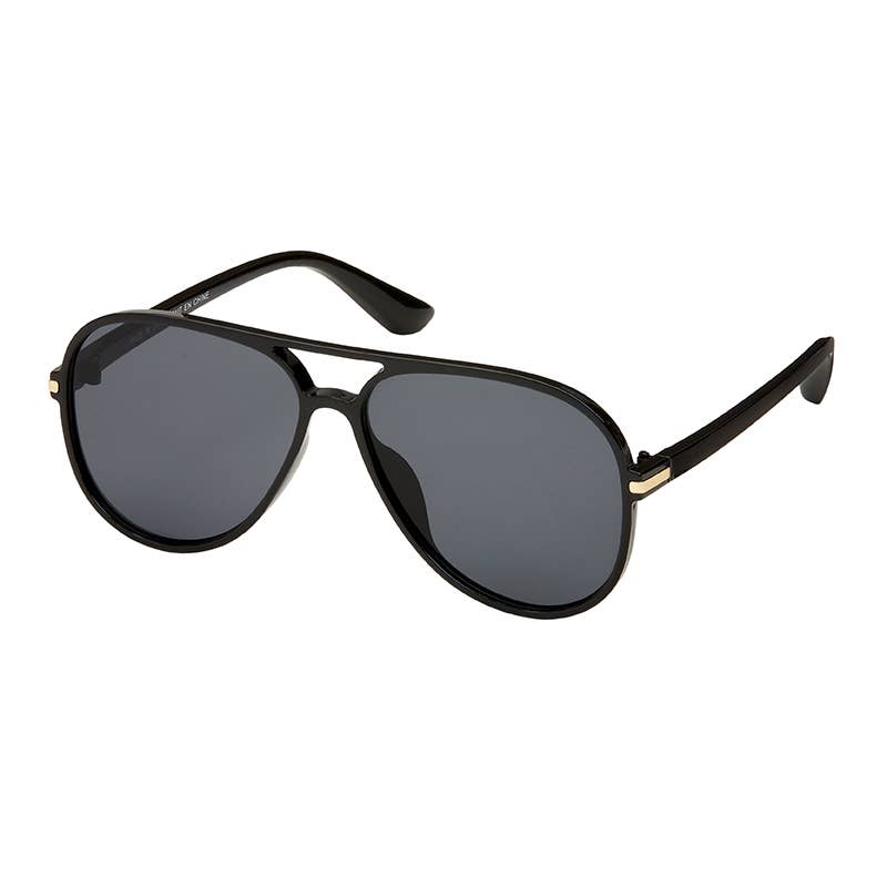 Heritage Plastic Aviator Unisex Sunglasses