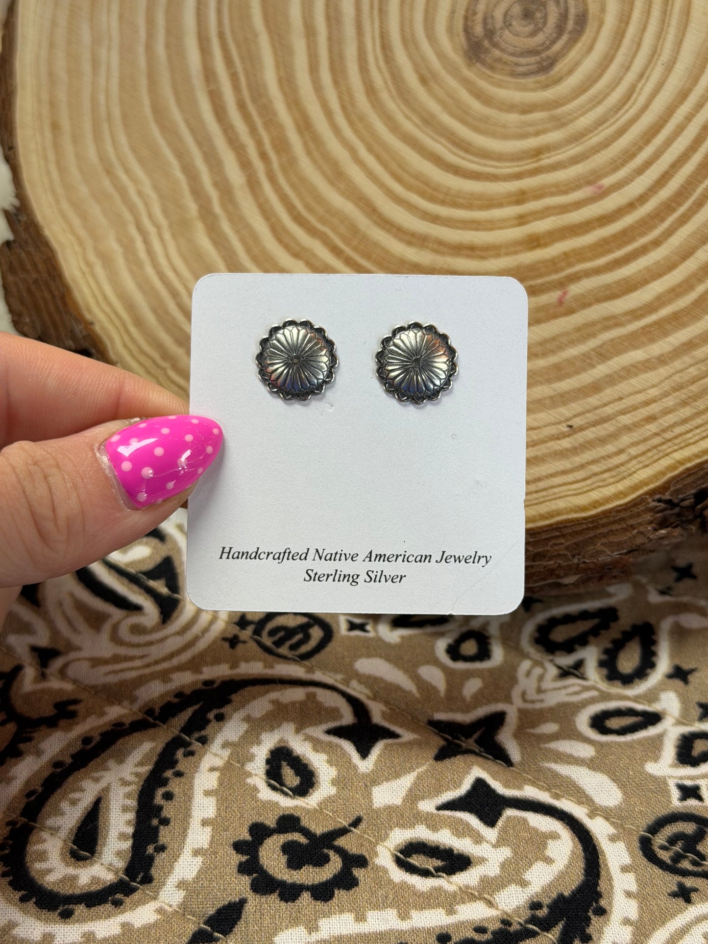 Small Flower Concho Studs