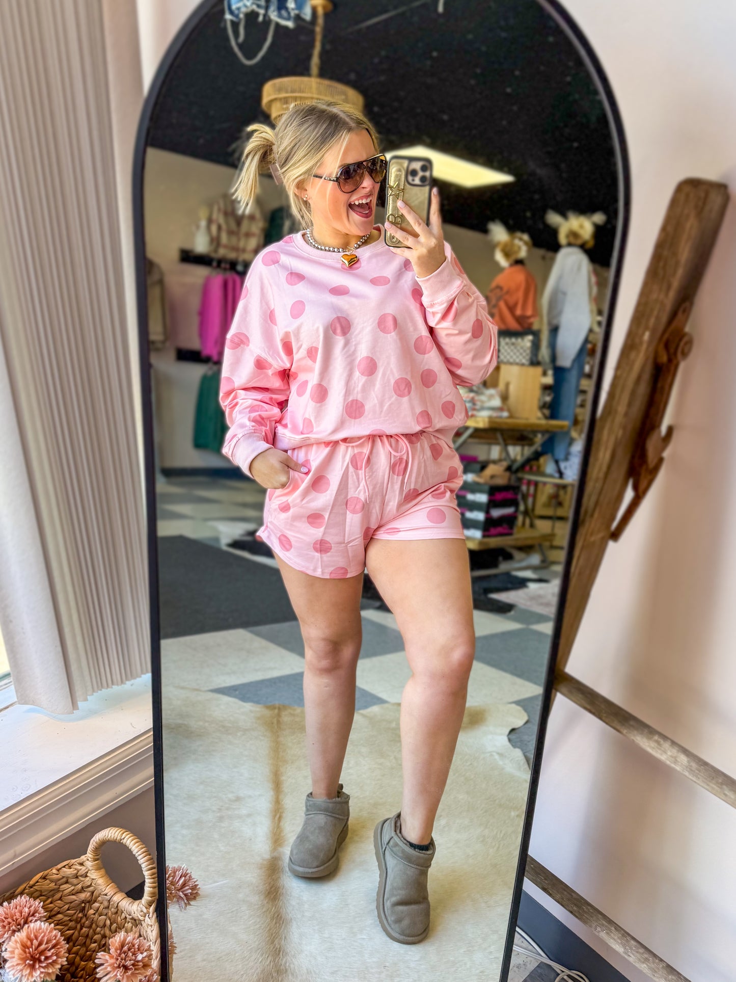 Darlin Dottie Set in Pink