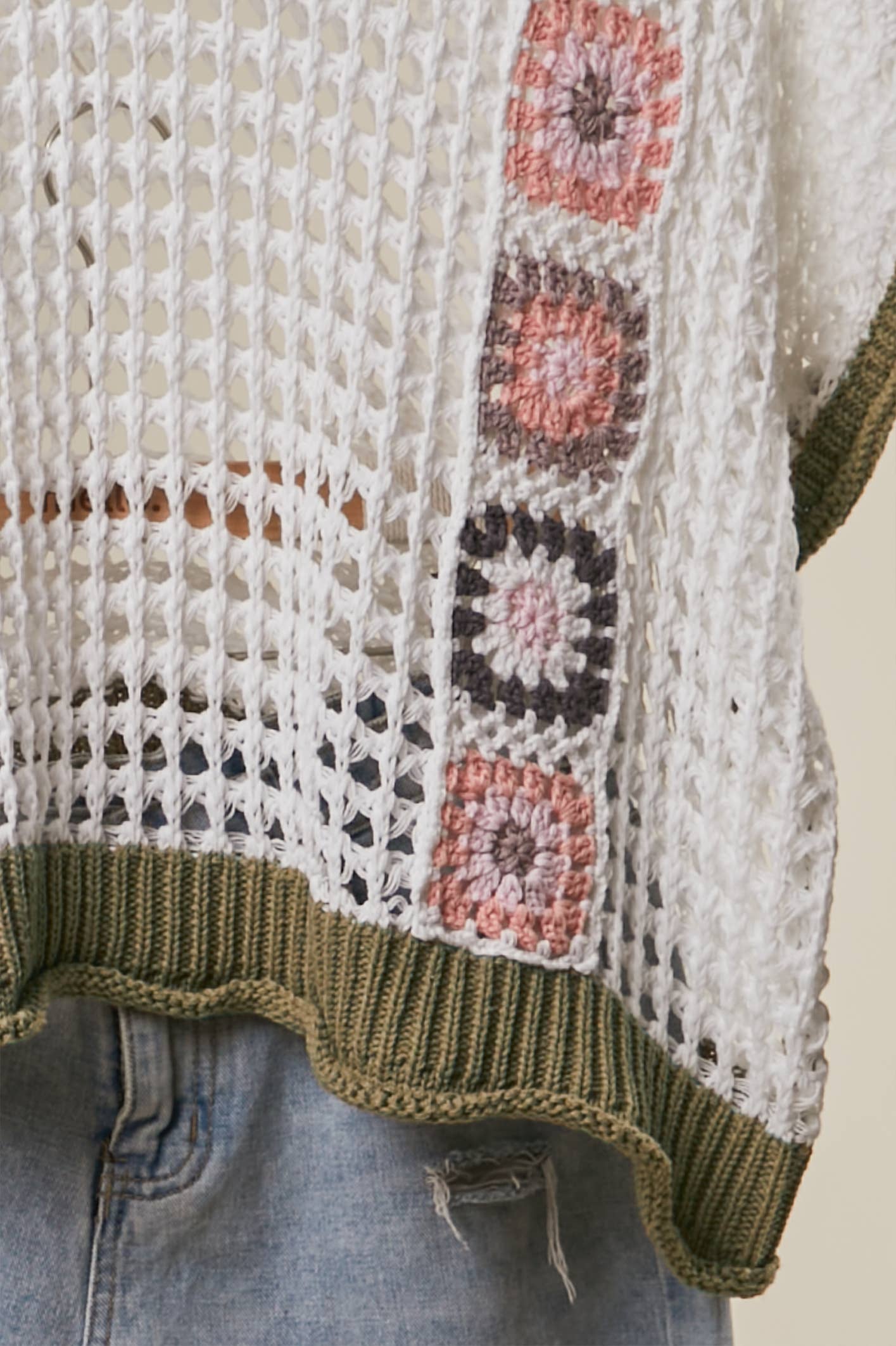 Crochet Oversized Knit Sweater
