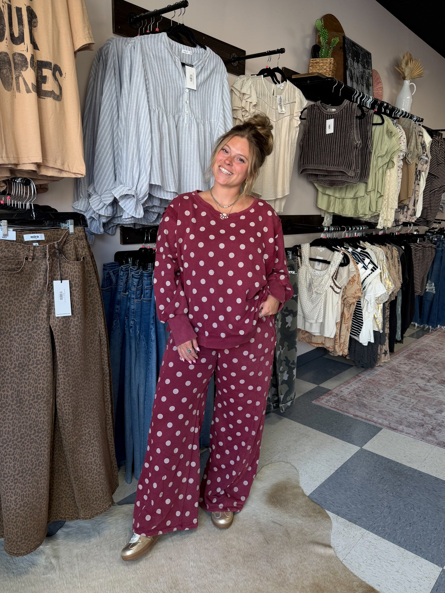 Charlotte Polka Dot Set: Top