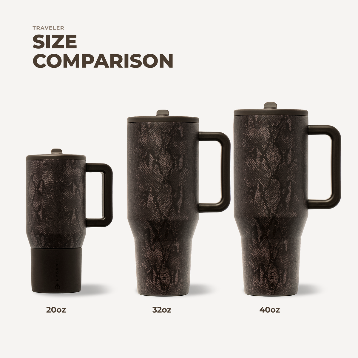 Snakeskin HydroJug 32 oz Traveler Tumbler